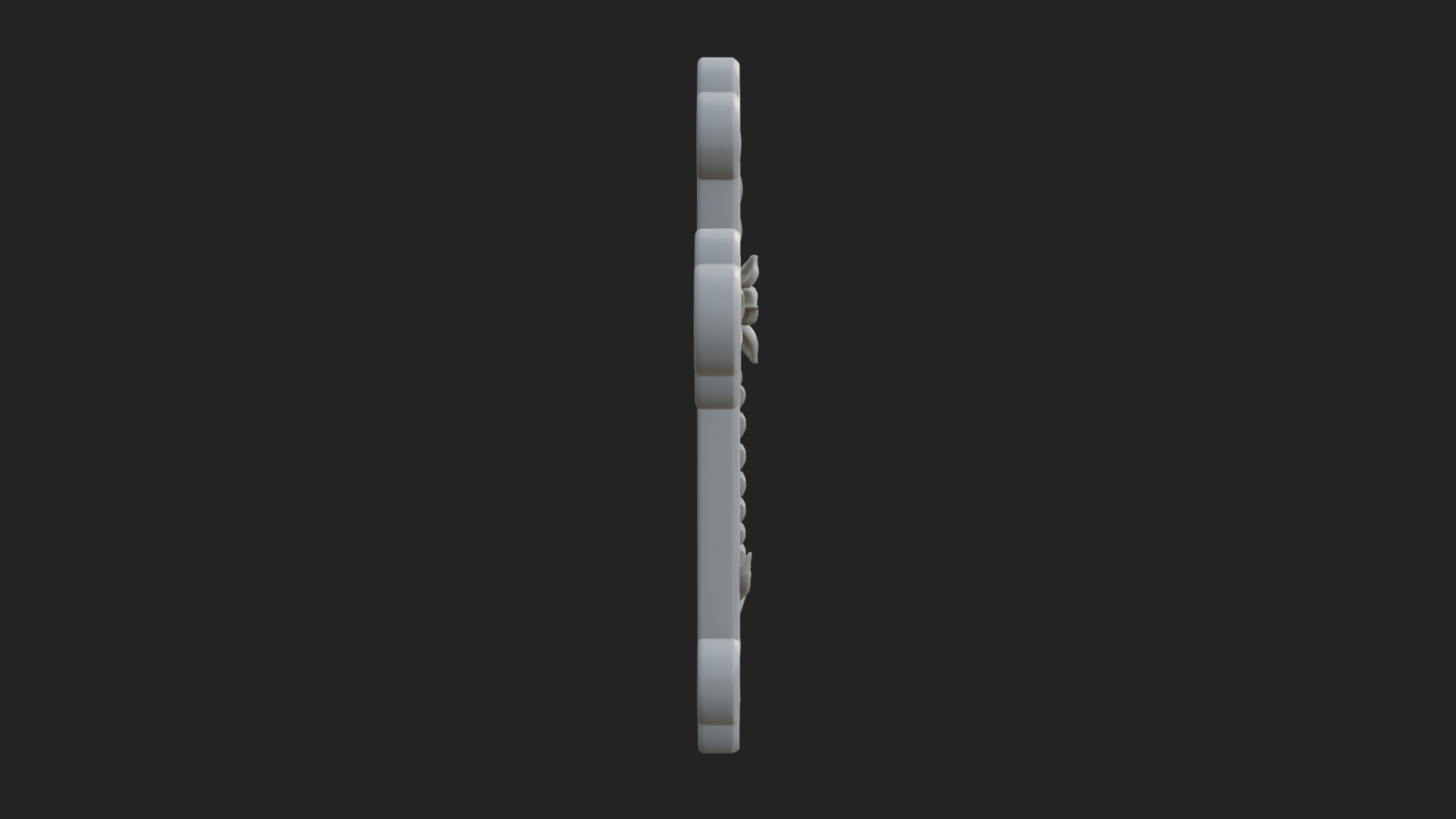 Carved Relief Wall Cross Design 15 3D Print Model 3D Model