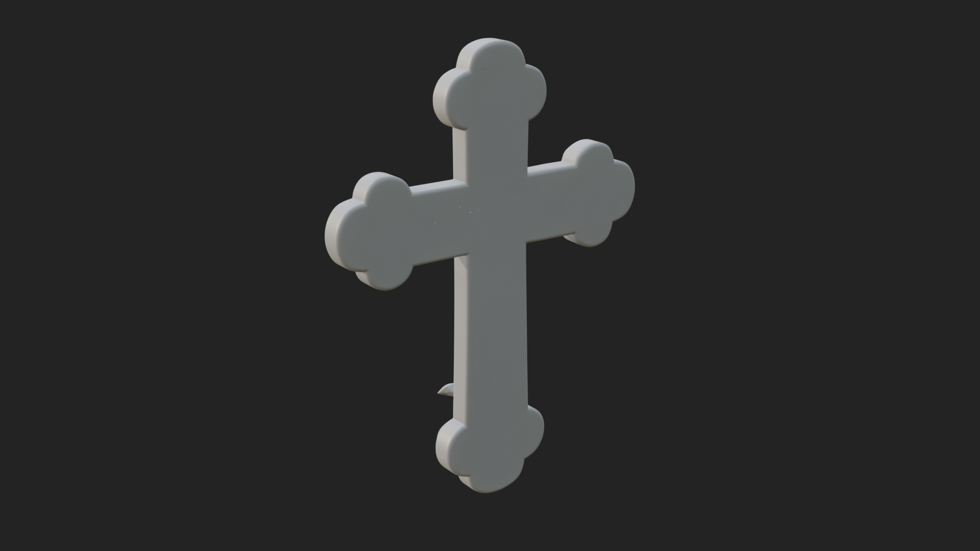 Carved Relief Wall Cross Design 15 3D Print Model 3D Model
