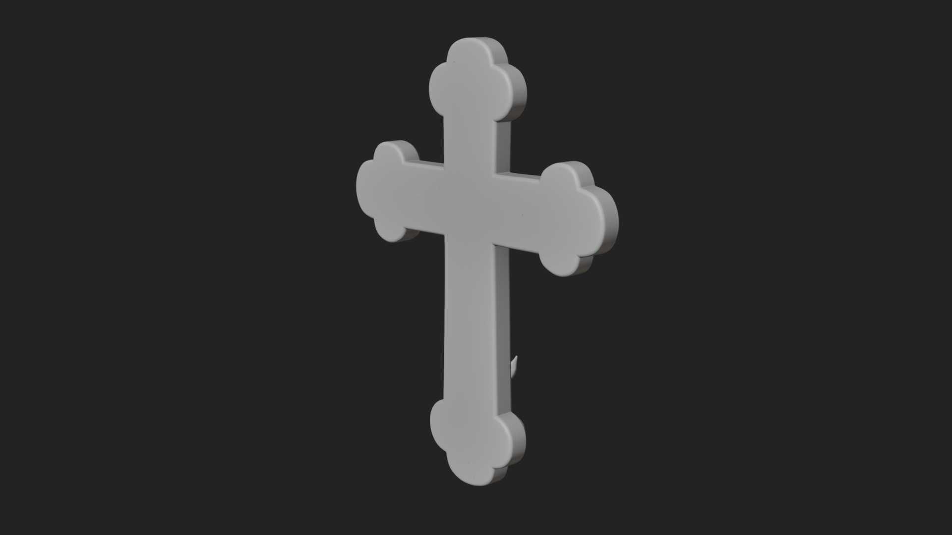 Carved Relief Wall Cross Design 15 3D Print Model 3D Model