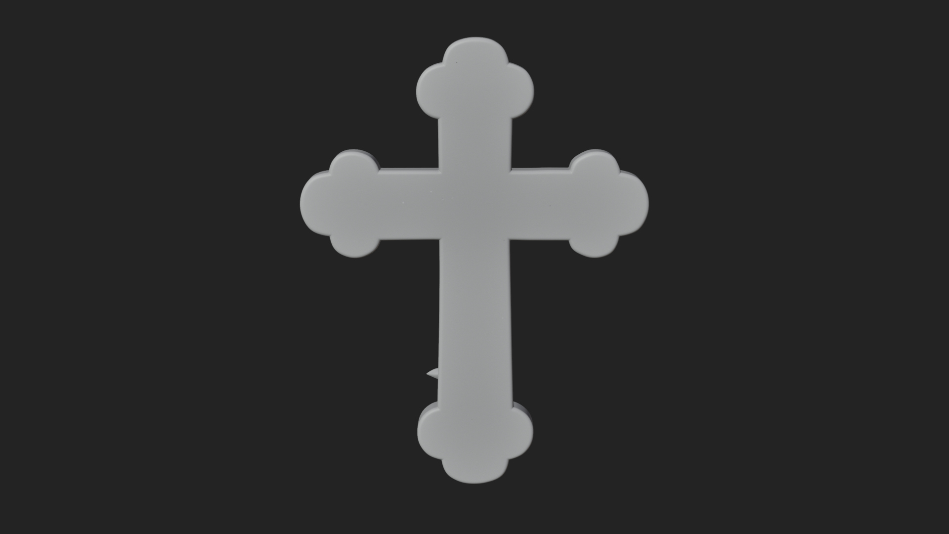 Carved Relief Wall Cross Design 15 3D Print Model 3D Model