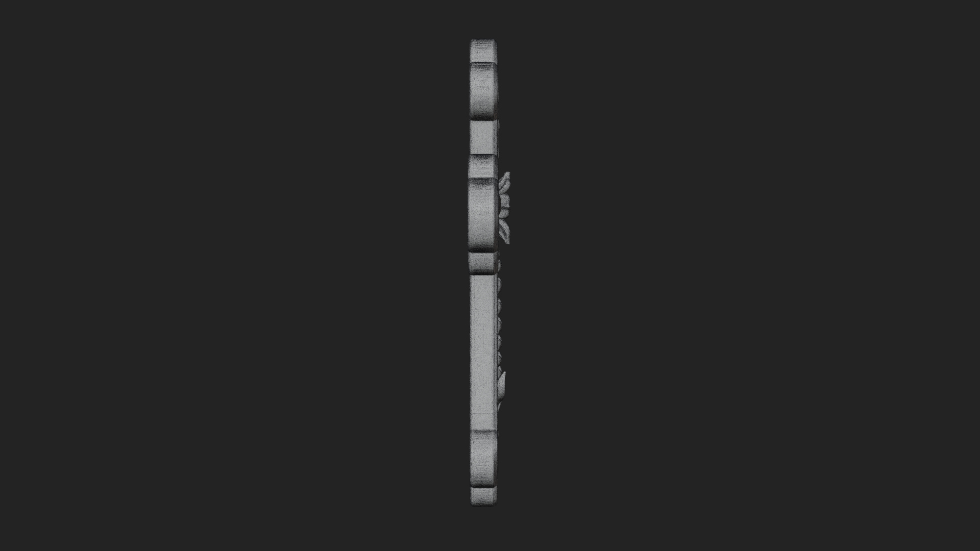 Carved Relief Wall Cross Design 15 3D Print Model 3D Model