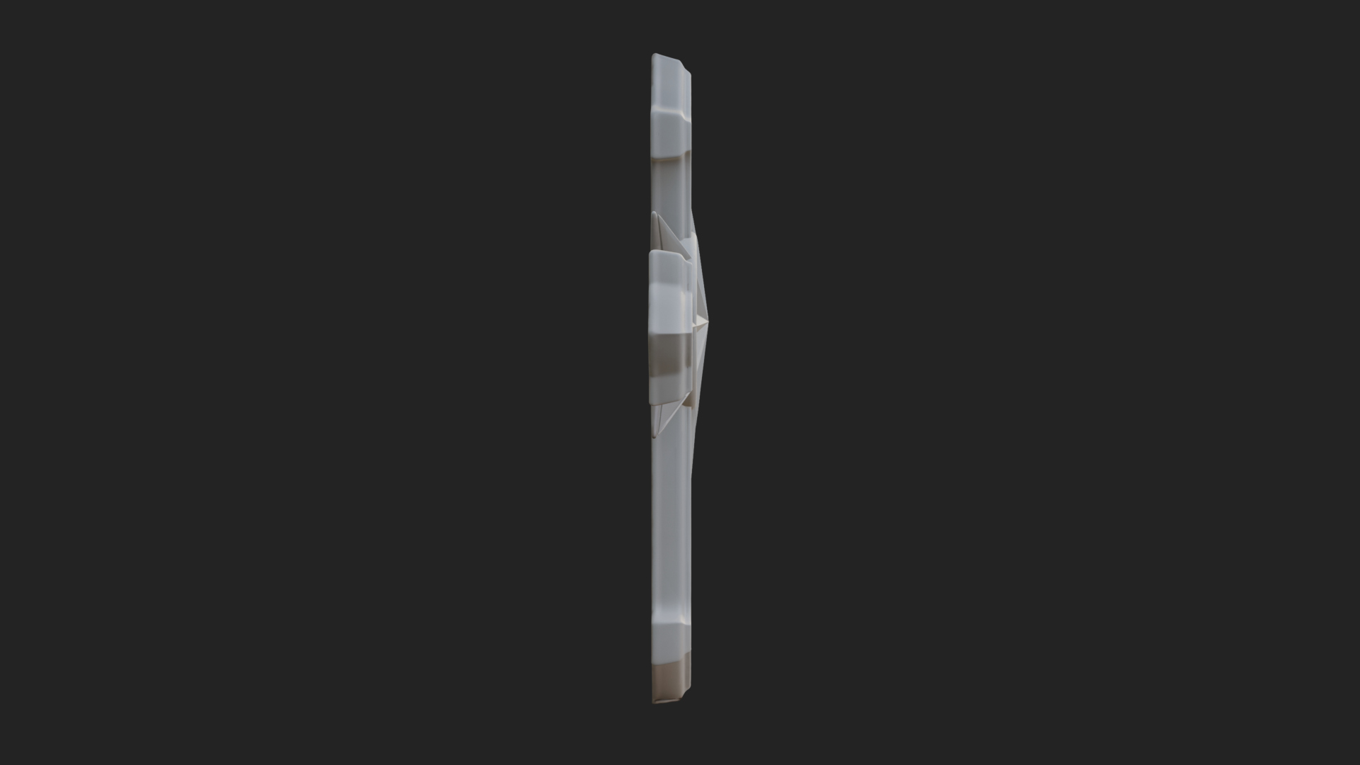Carved Relief Wall Cross Design 150 3D Print Model 3D Model