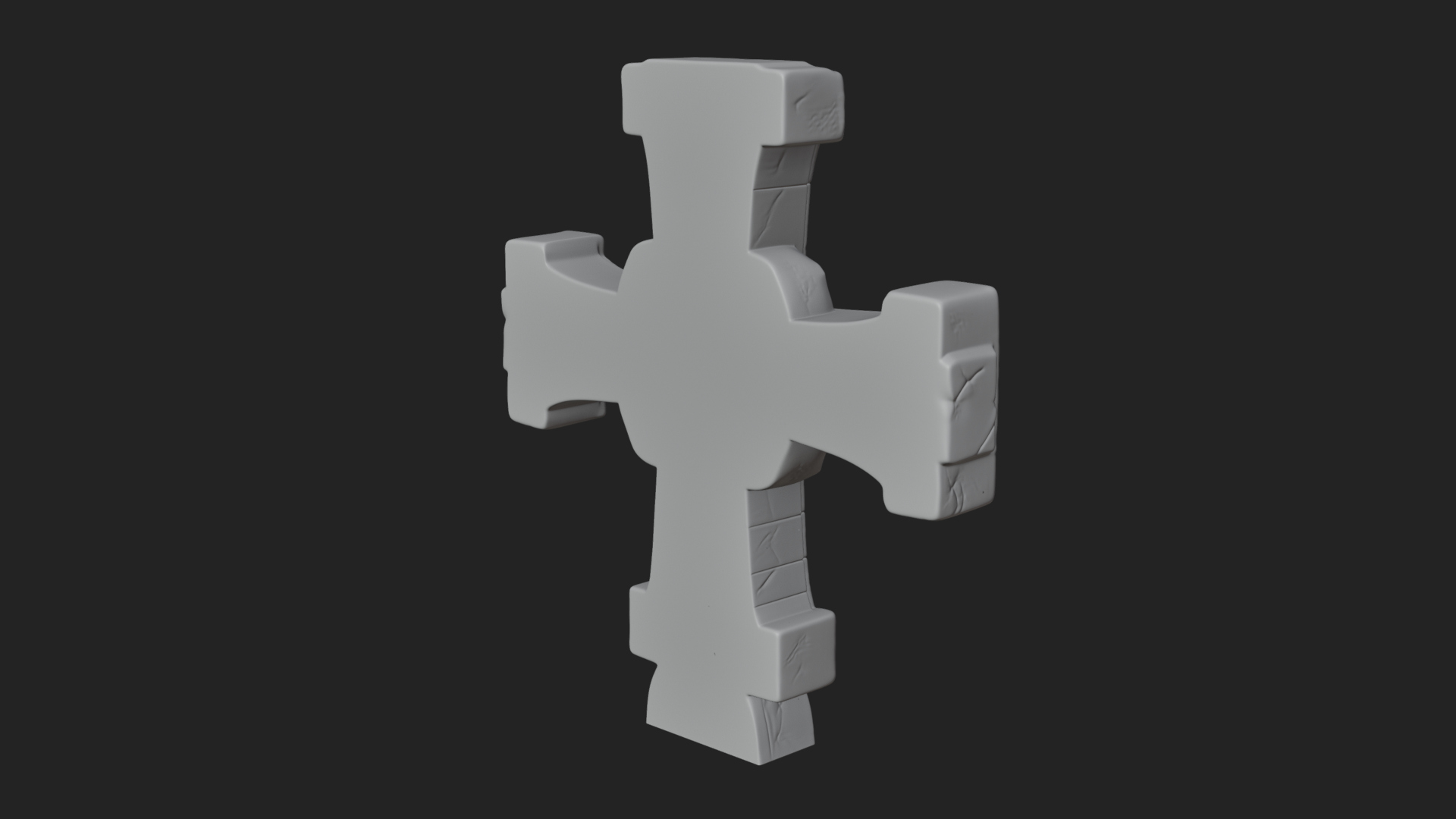 Carved Relief Wall Cross Design 151 3D Print Model 3D Model