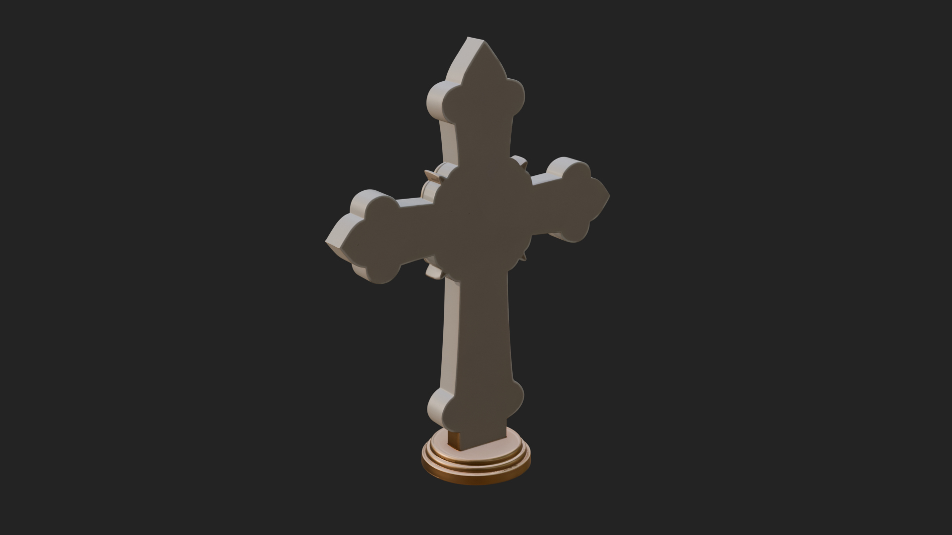 Carved Relief Wall Cross Design 156 3D Print Model 3D Model