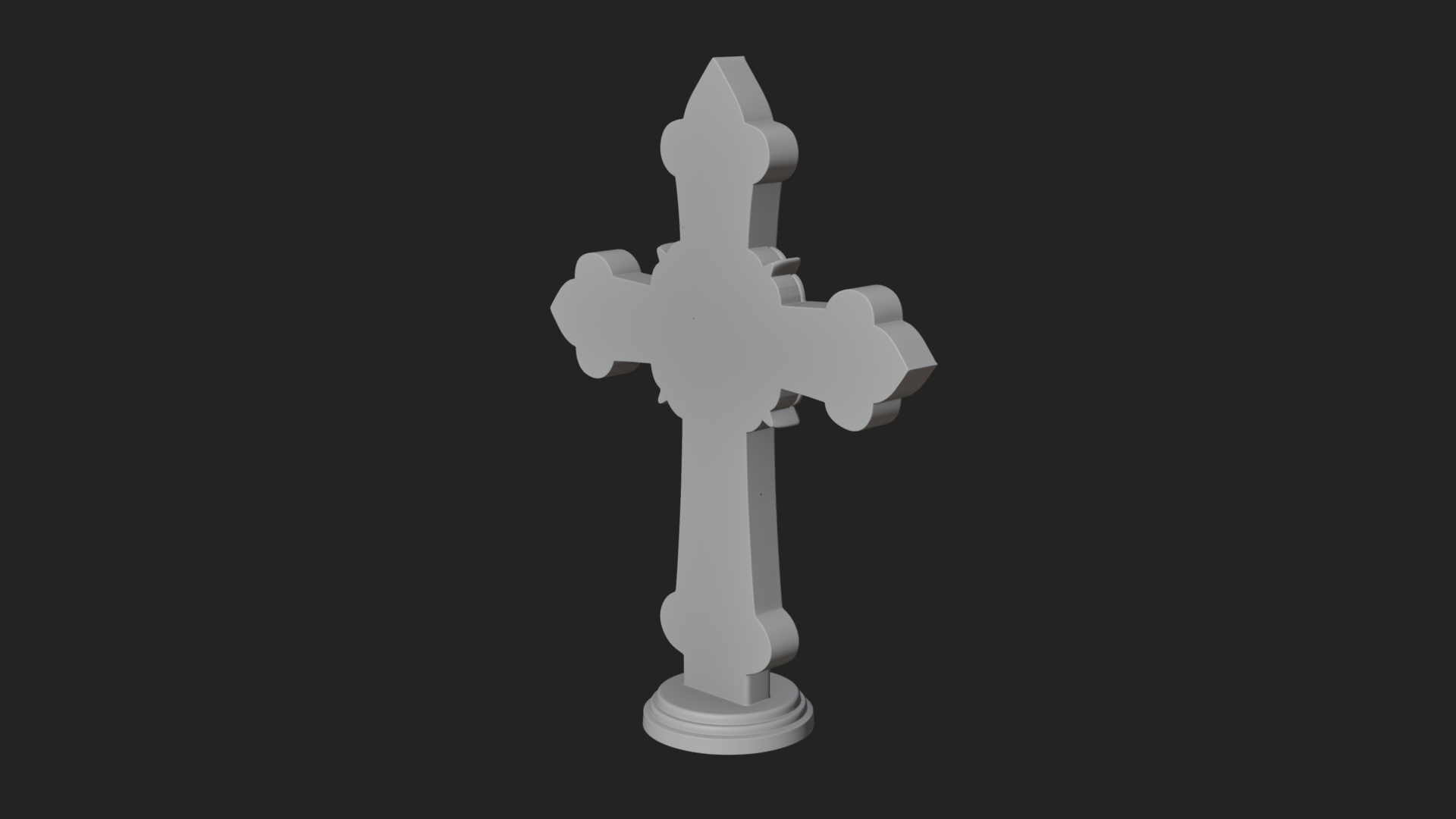 Carved Relief Wall Cross Design 156 3D Print Model 3D Model