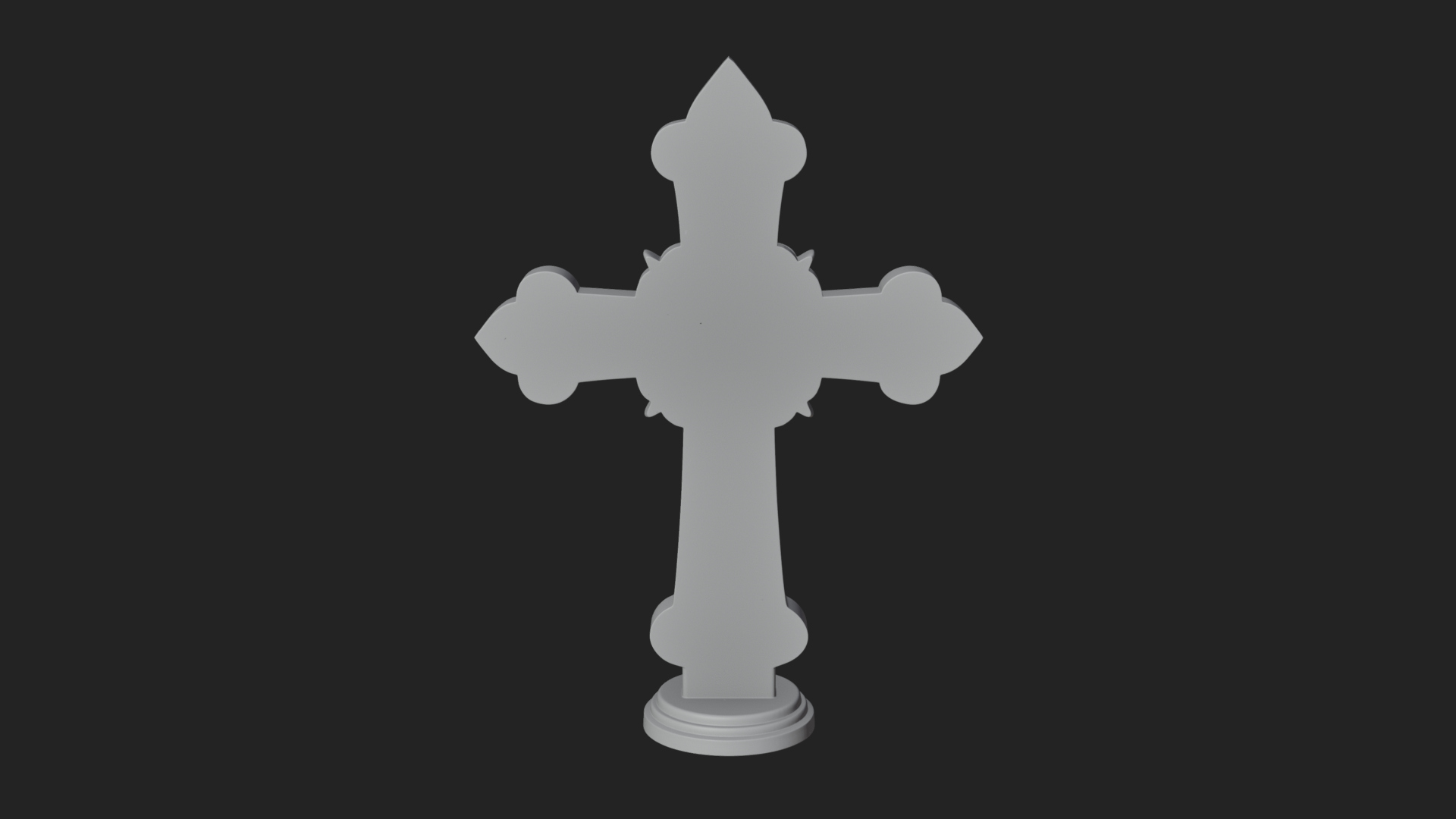 Carved Relief Wall Cross Design 156 3D Print Model 3D Model