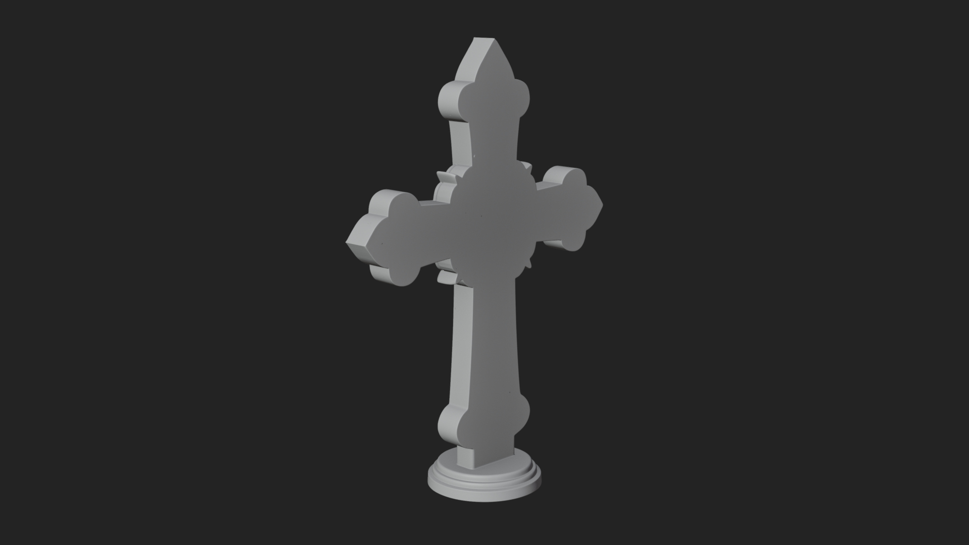 Carved Relief Wall Cross Design 156 3D Print Model 3D Model