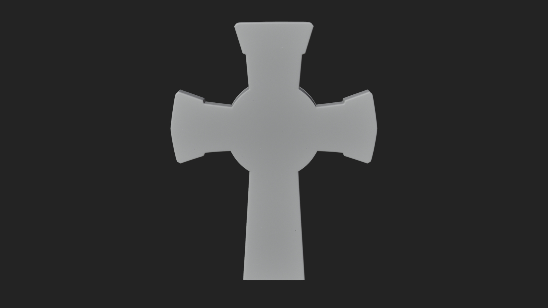 Carved Relief Wall Cross Design 157 3D Print Model 3D Model