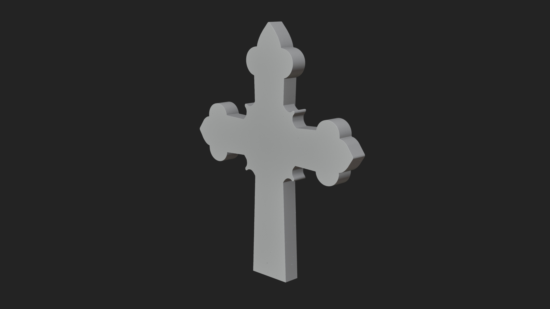 Carved Relief Wall Cross Design 159 3D Print Model 3D Model