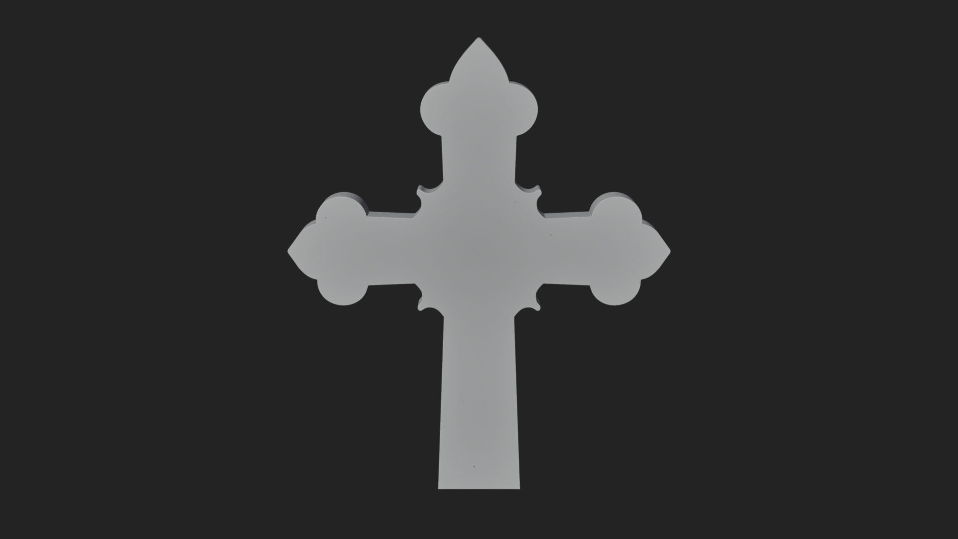 Carved Relief Wall Cross Design 159 3D Print Model 3D Model