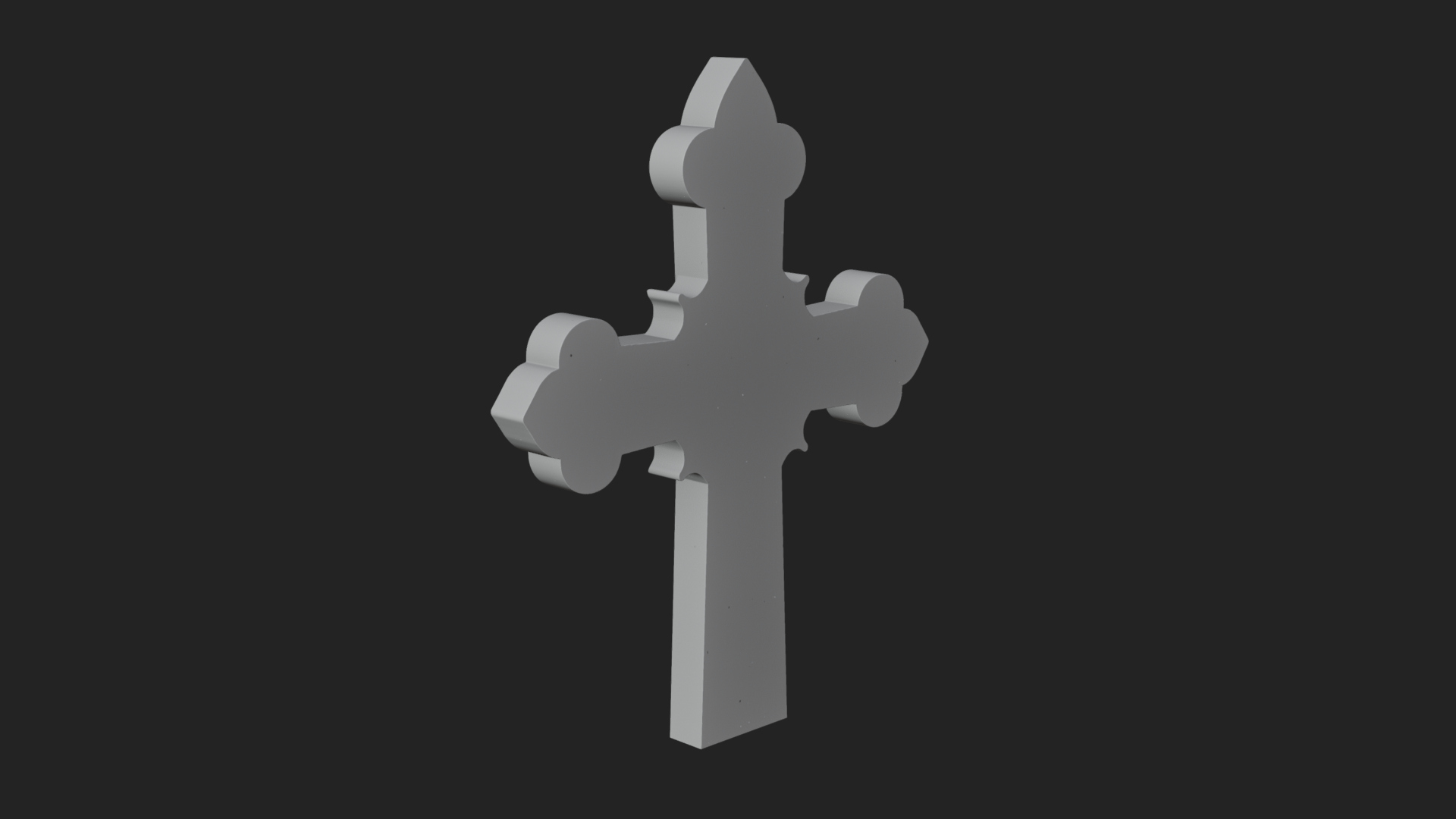 Carved Relief Wall Cross Design 159 3D Print Model 3D Model