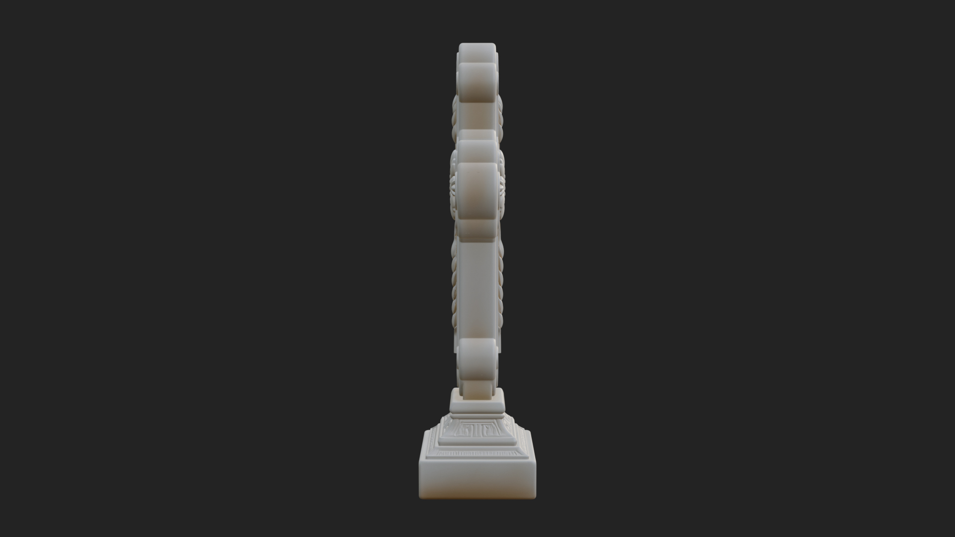 Carved Relief Wall Cross Design 16 3D Print Model 3D Model