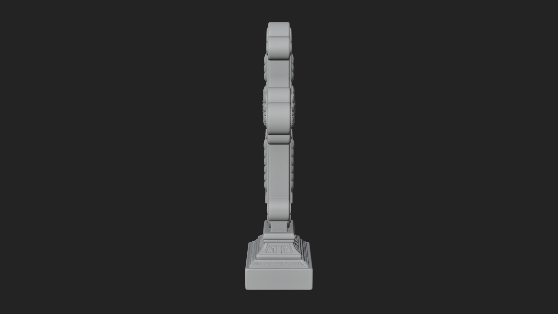 Carved Relief Wall Cross Design 16 3D Print Model 3D Model