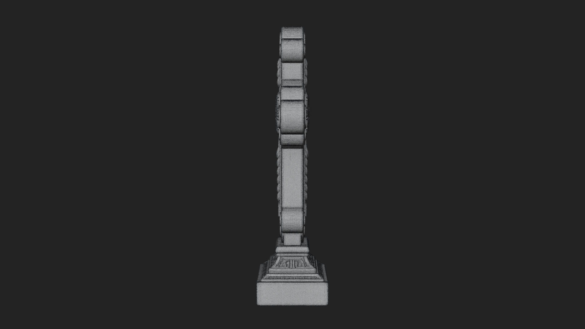 Carved Relief Wall Cross Design 16 3D Print Model 3D Model