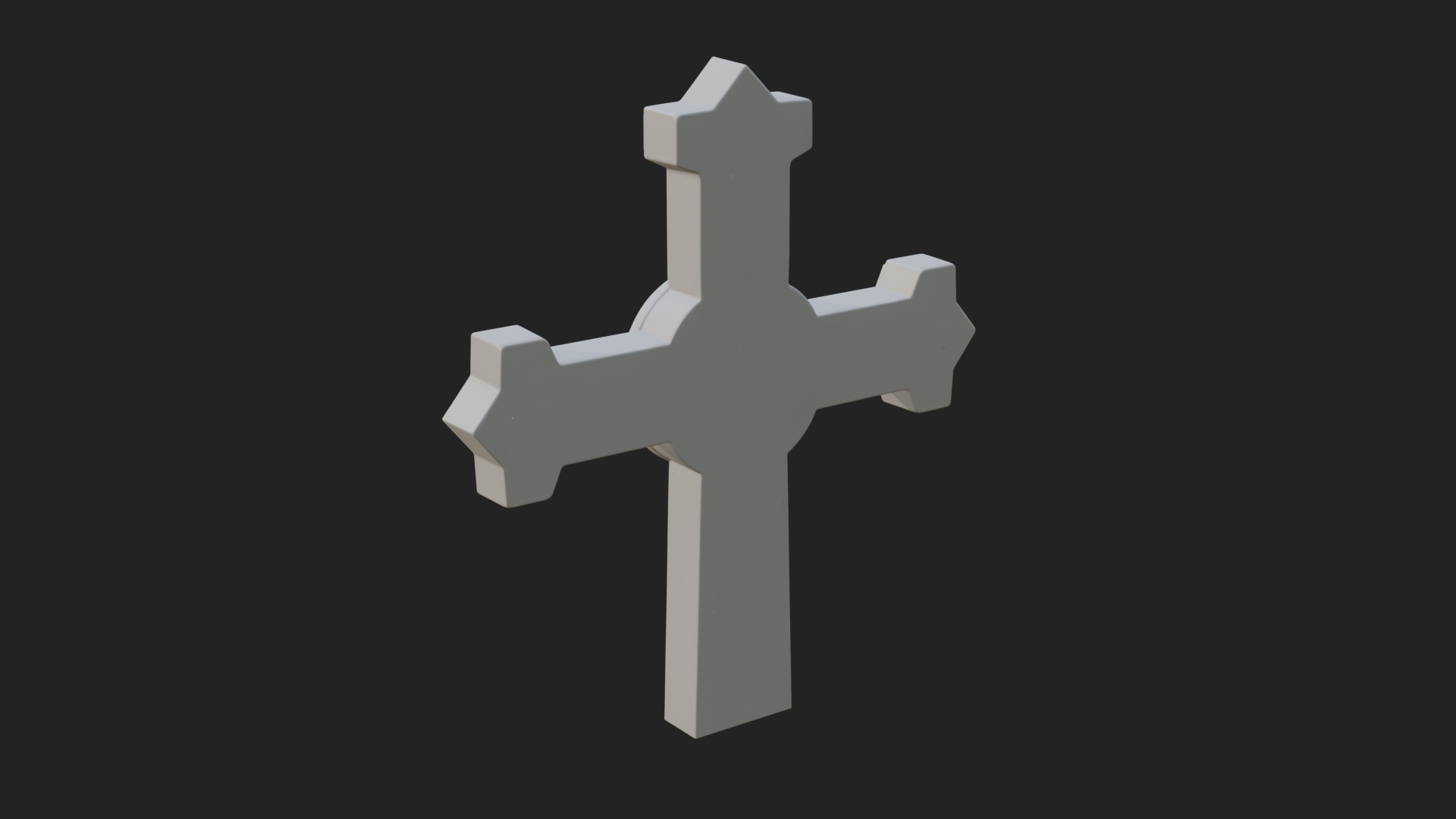 Carved Relief Wall Cross Design 160 3D Print Model 3D Model