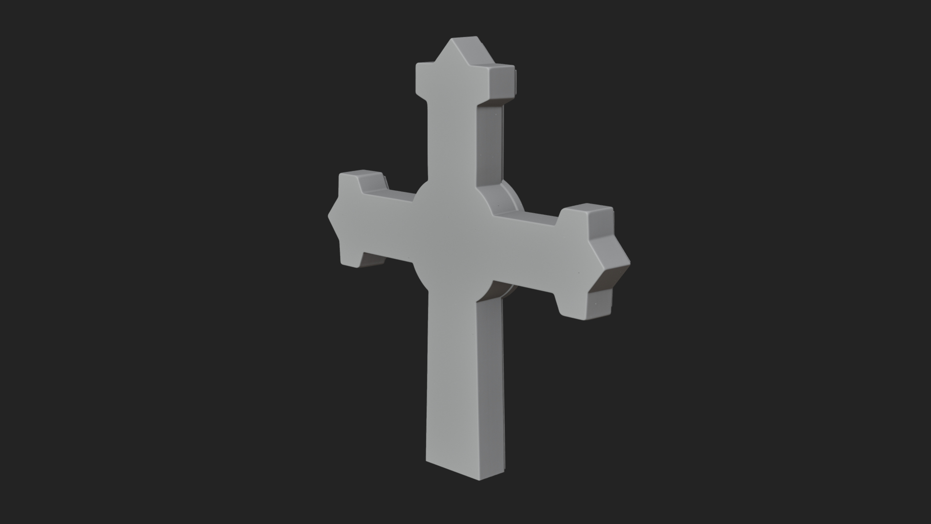 Carved Relief Wall Cross Design 160 3D Print Model 3D Model