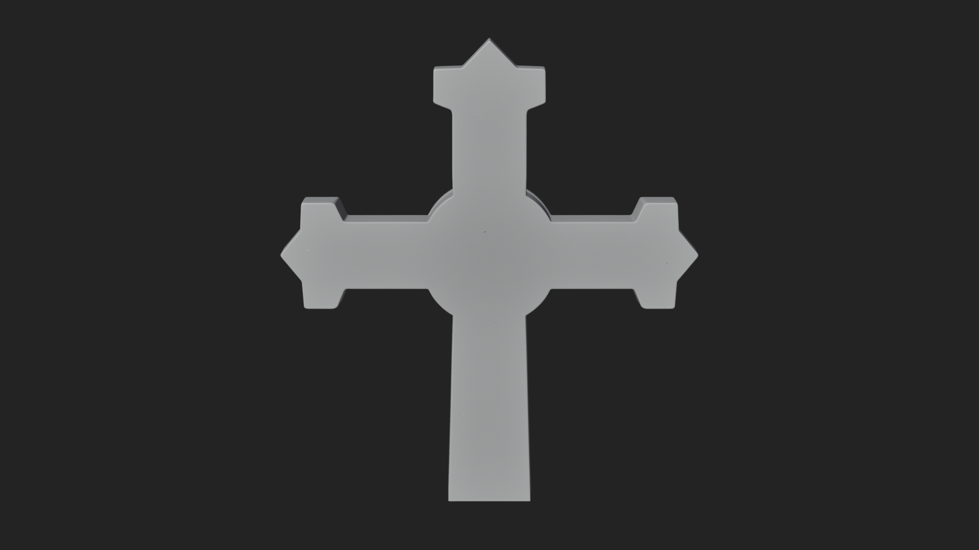 Carved Relief Wall Cross Design 160 3D Print Model 3D Model