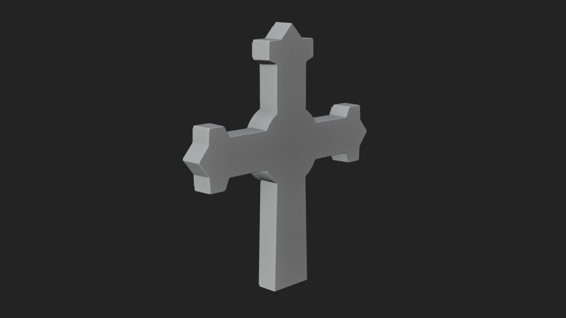 Carved Relief Wall Cross Design 160 3D Print Model 3D Model