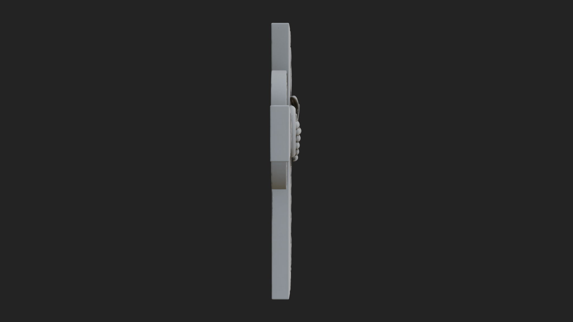 Carved Relief Wall Cross Design 163 3D Print Model 3D Model