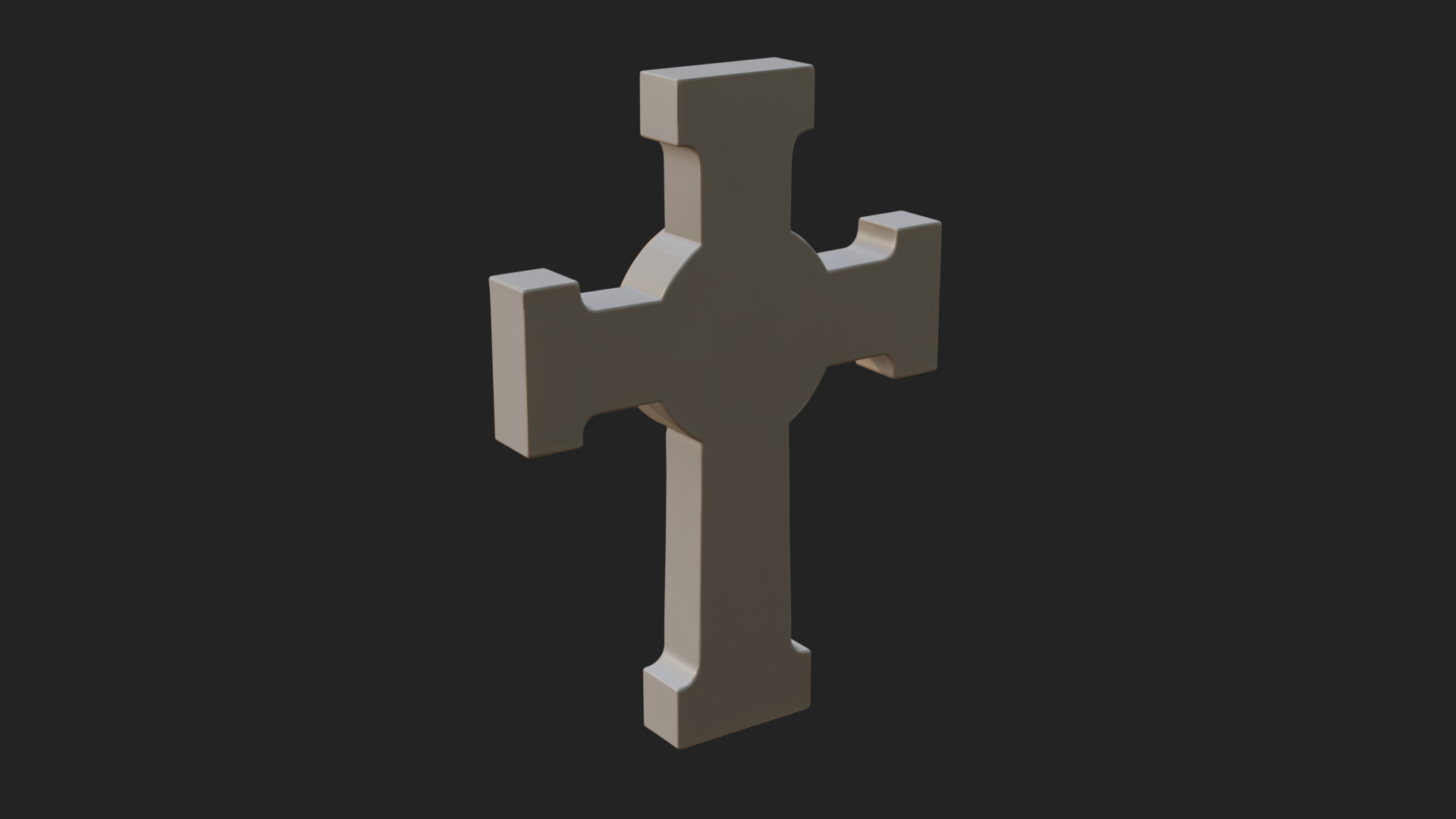 Carved Relief Wall Cross Design 165 3D Print Model 3D Model