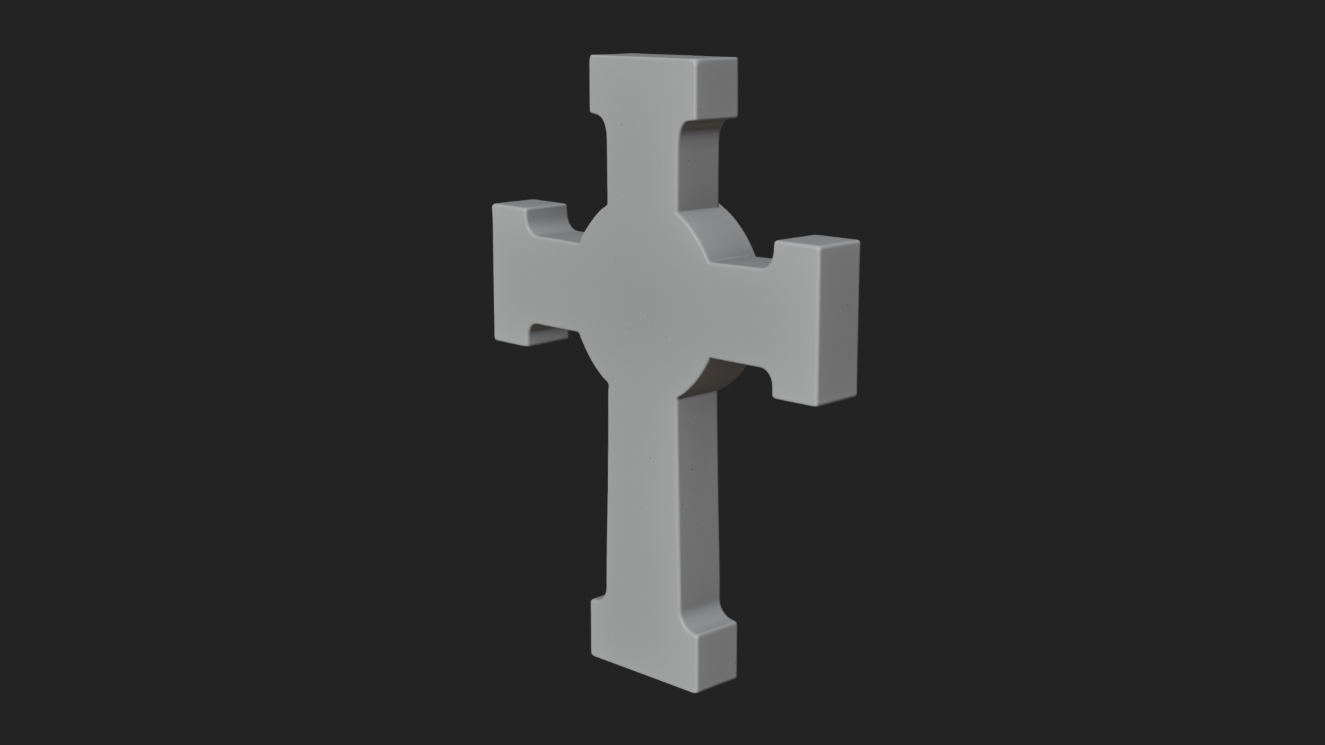 Carved Relief Wall Cross Design 165 3D Print Model 3D Model