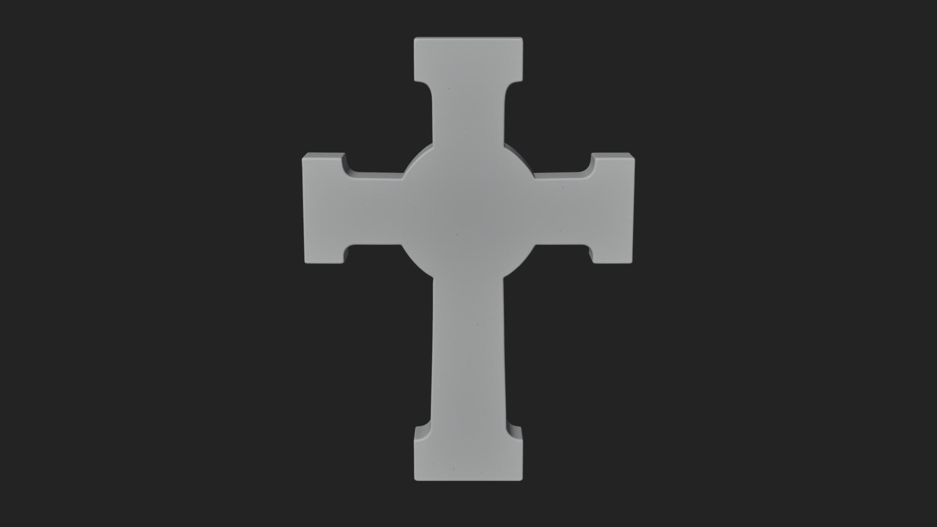 Carved Relief Wall Cross Design 165 3D Print Model 3D Model