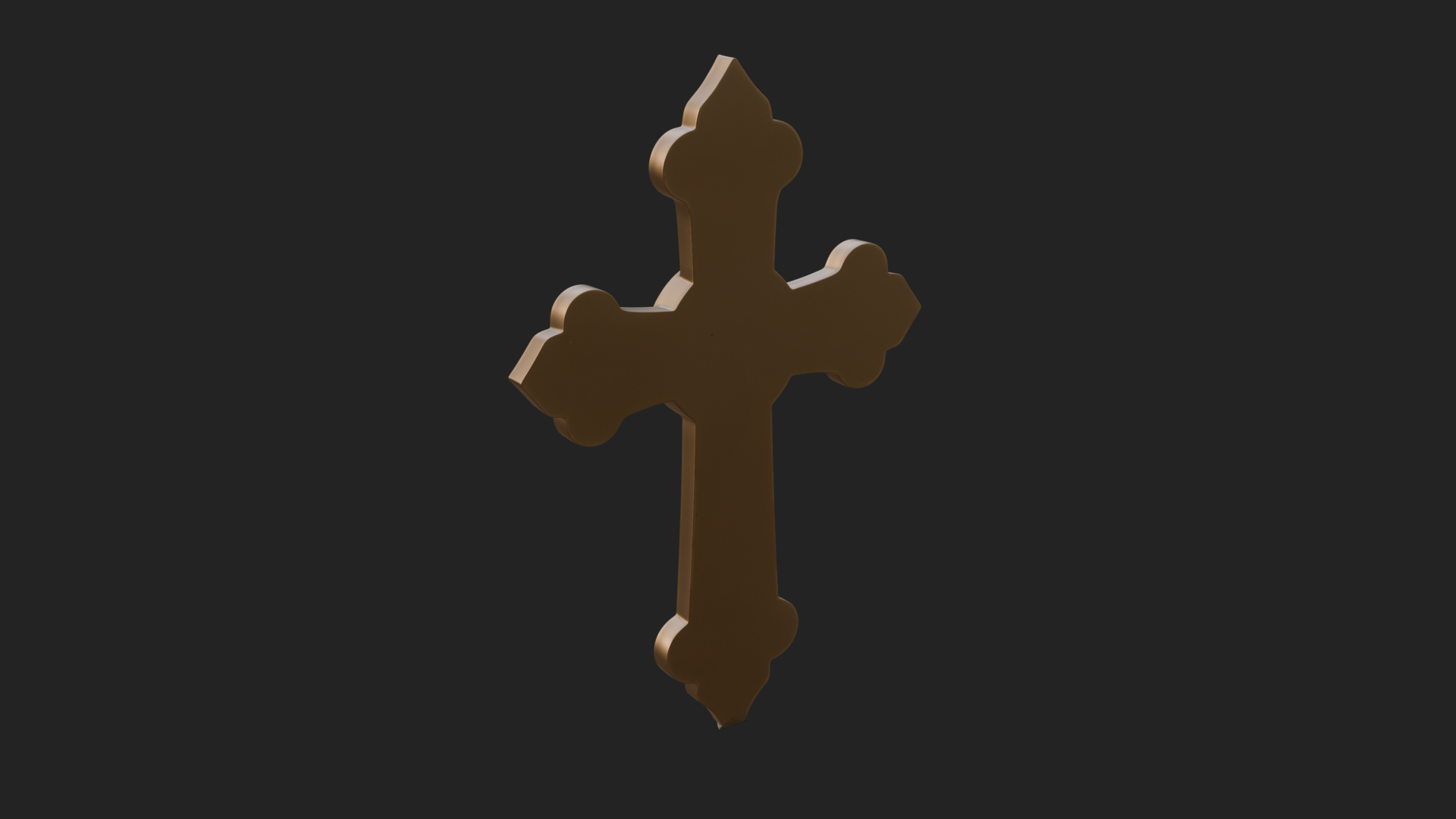 Carved Relief Wall Cross Design 166 3D Print Model 3D Model