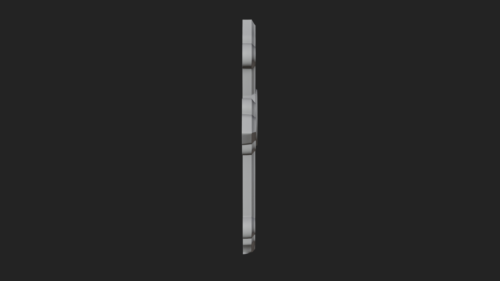 Carved Relief Wall Cross Design 166 3D Print Model 3D Model