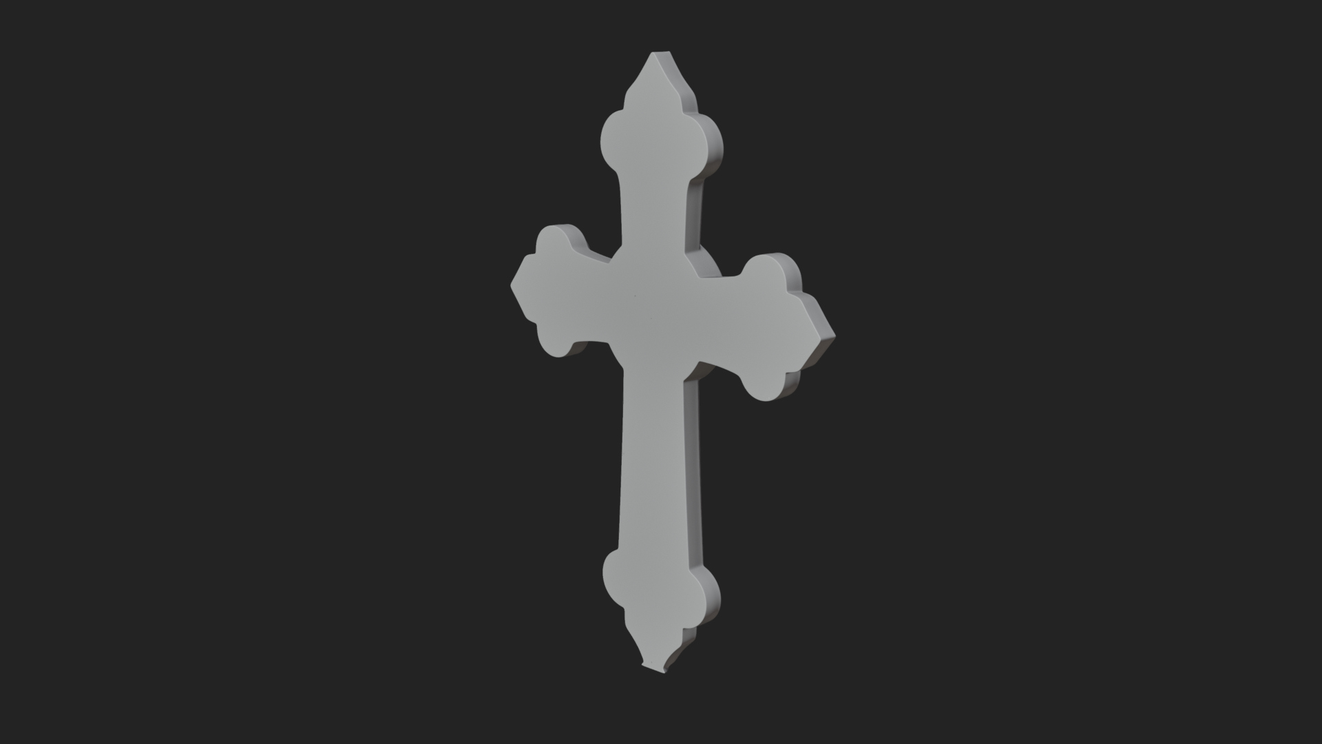 Carved Relief Wall Cross Design 166 3D Print Model 3D Model
