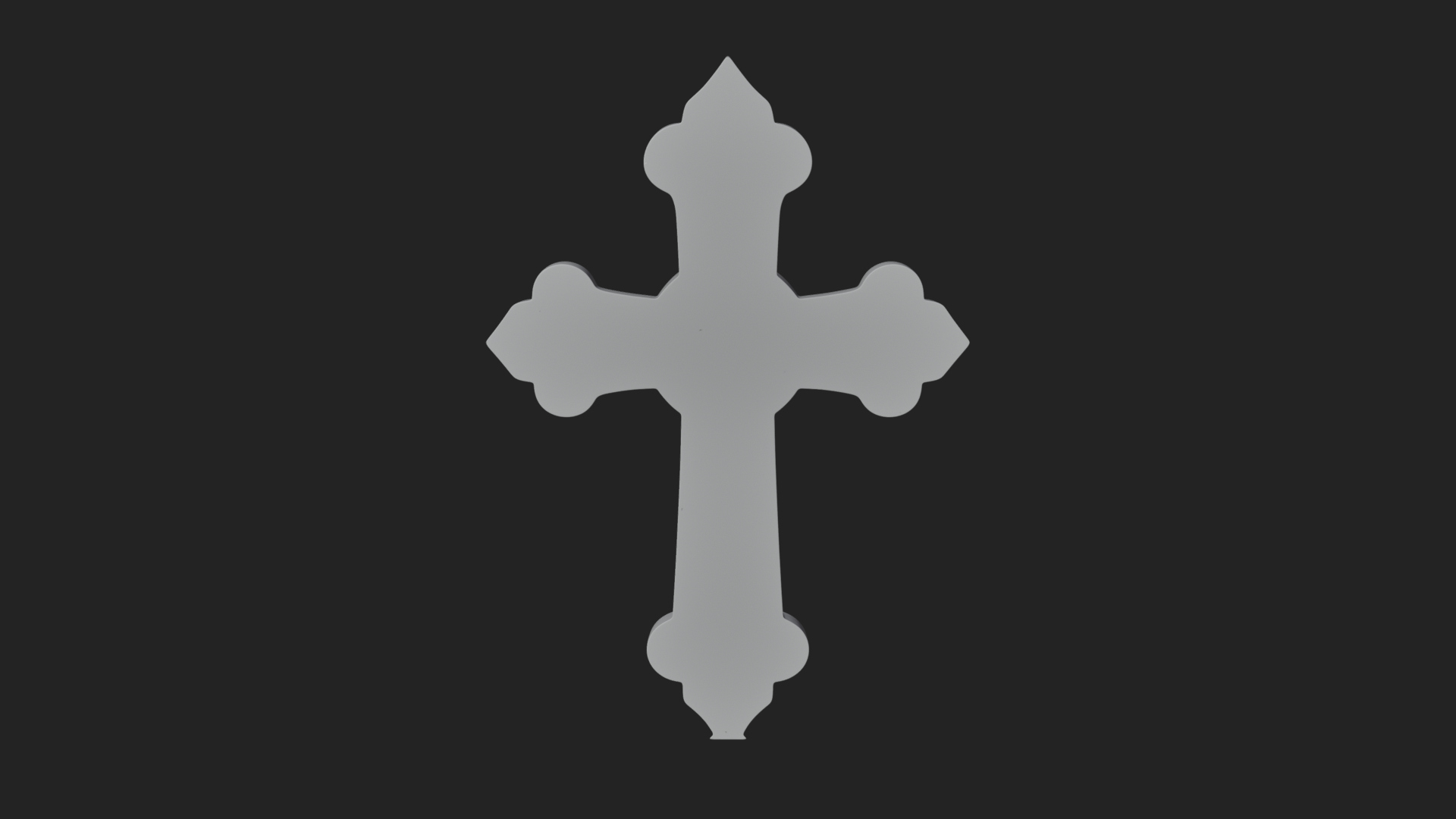 Carved Relief Wall Cross Design 166 3D Print Model 3D Model