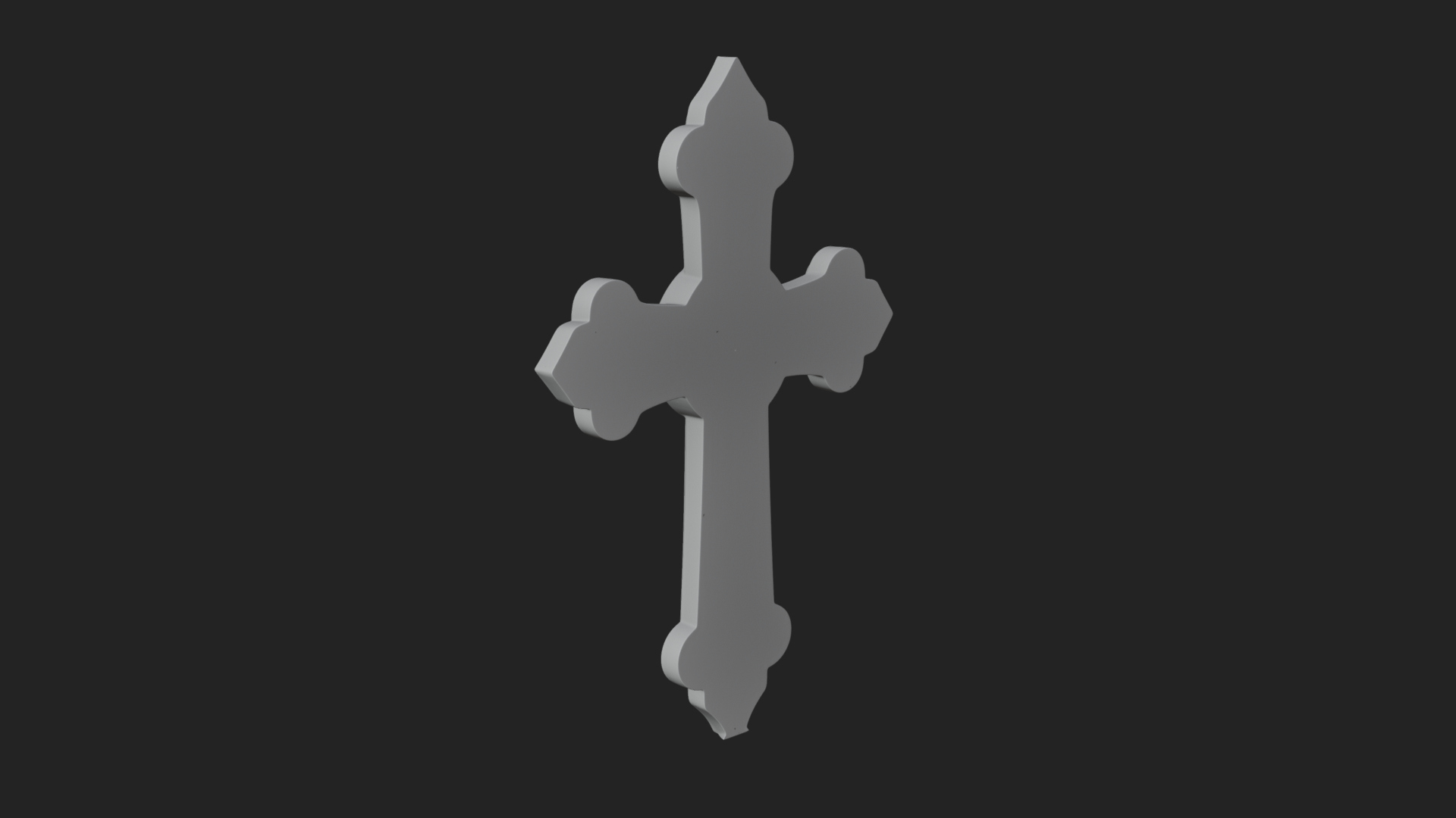 Carved Relief Wall Cross Design 166 3D Print Model 3D Model