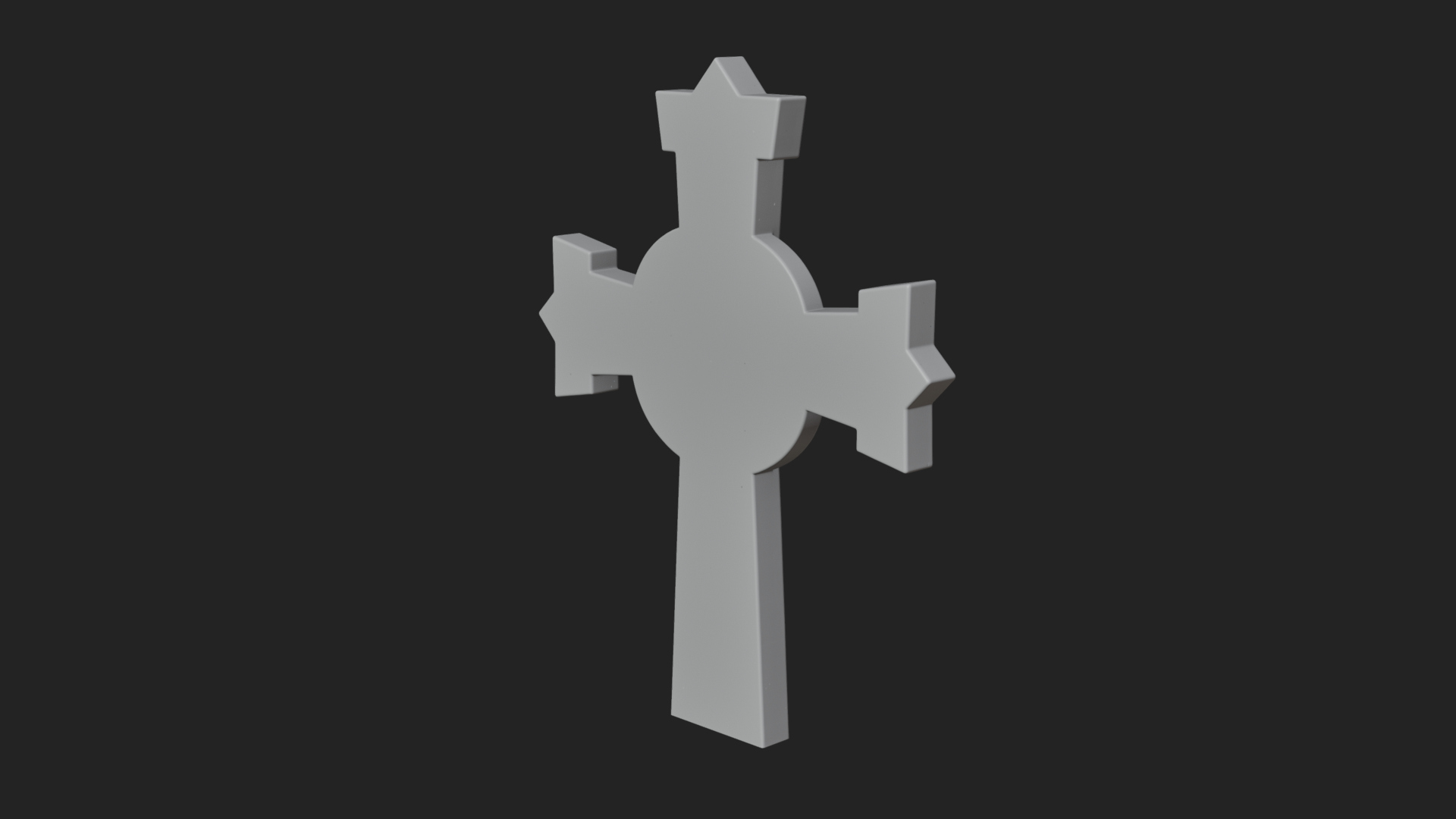 Carved Relief Wall Cross Design 168 3D Print Model 3D Model