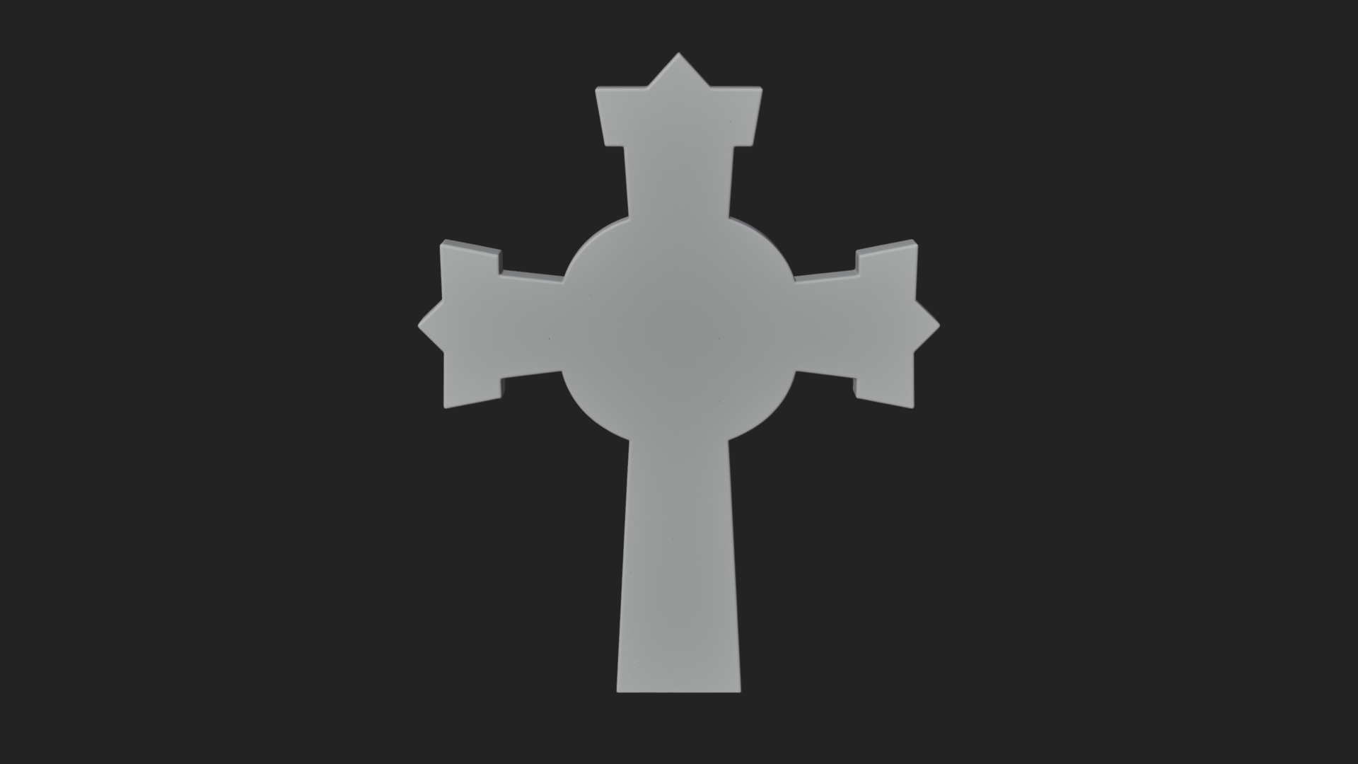 Carved Relief Wall Cross Design 168 3D Print Model 3D Model