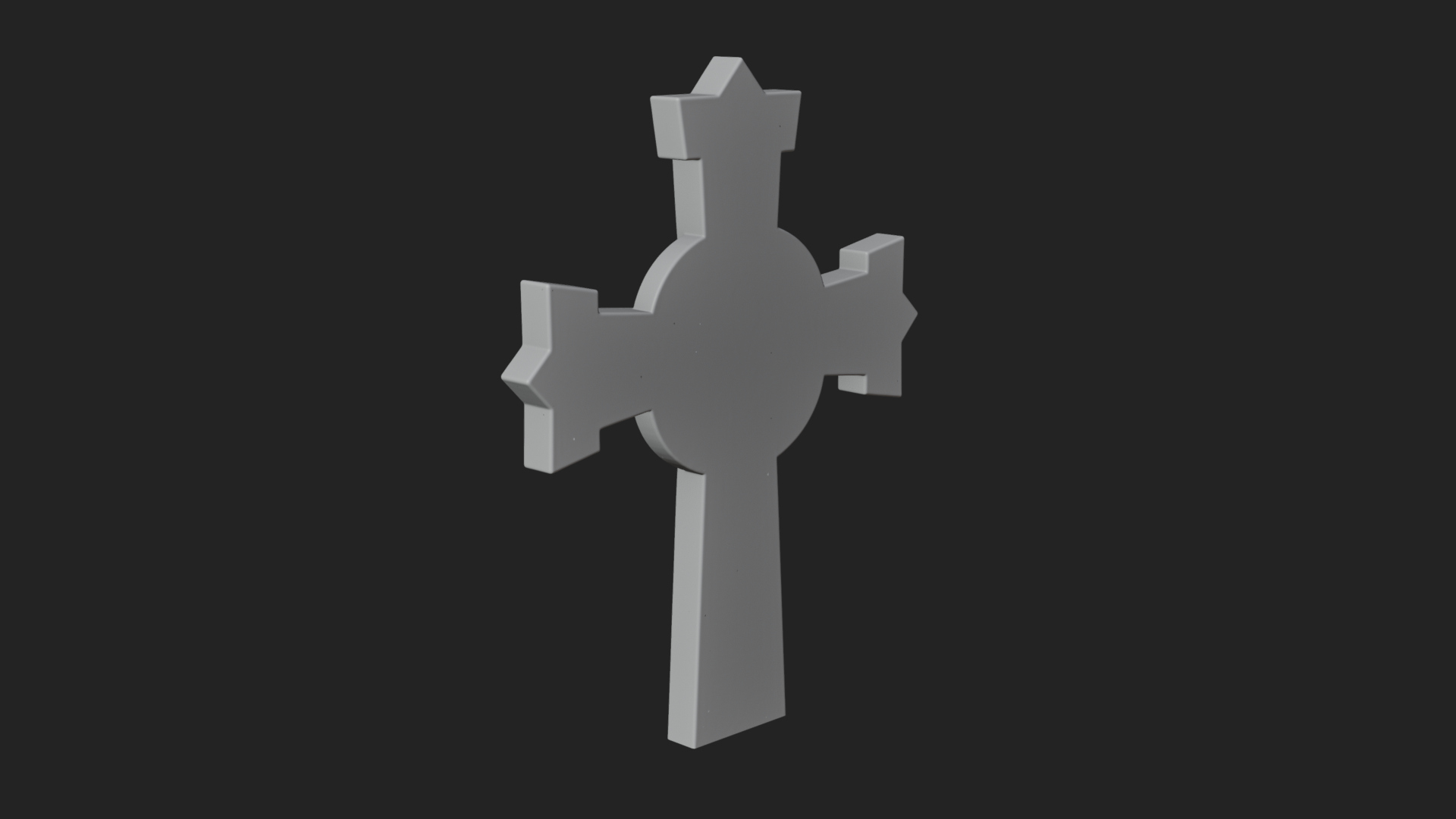 Carved Relief Wall Cross Design 168 3D Print Model 3D Model