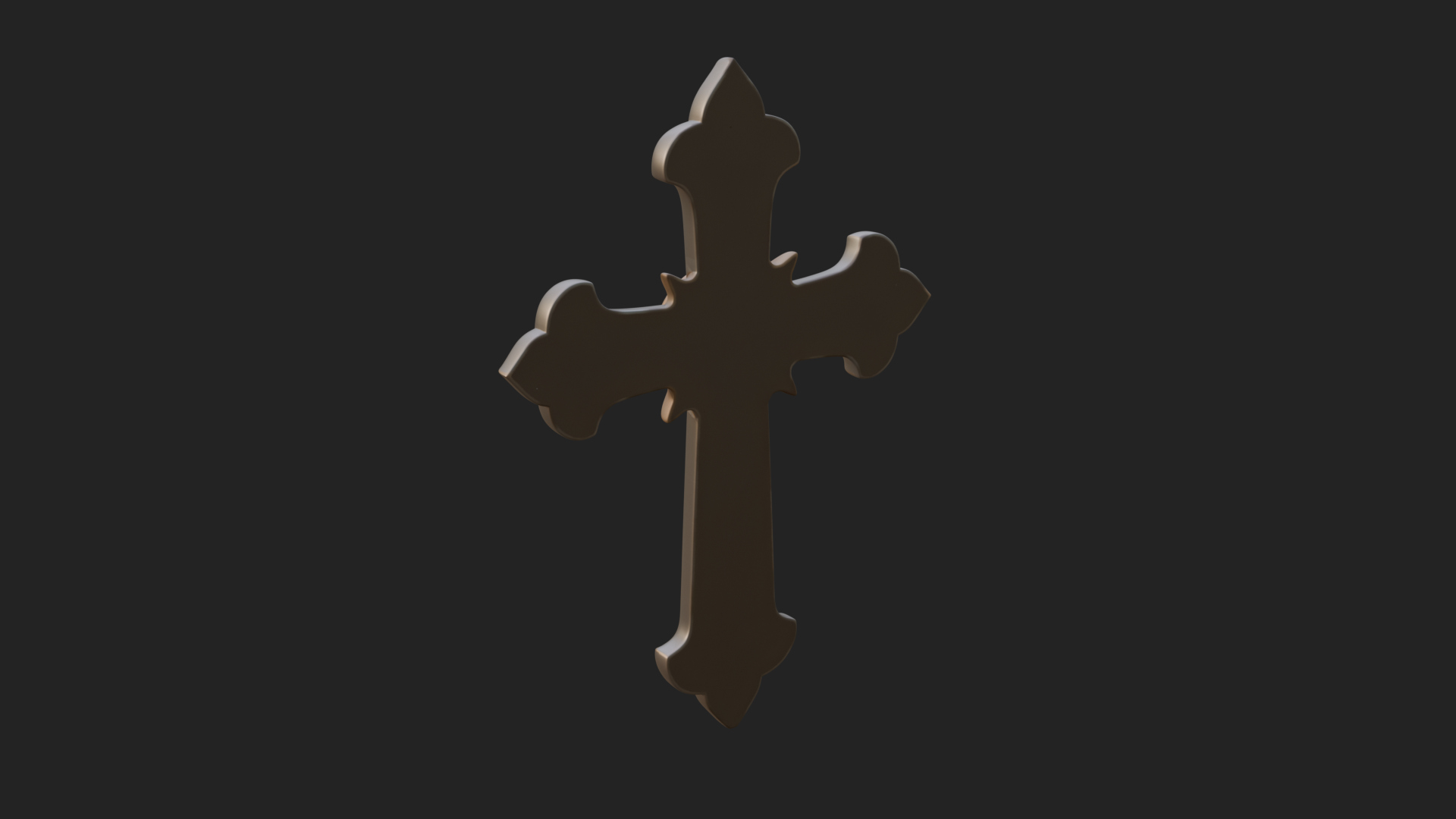 Carved Relief Wall Cross Design 169 3D Print Model 3D Model