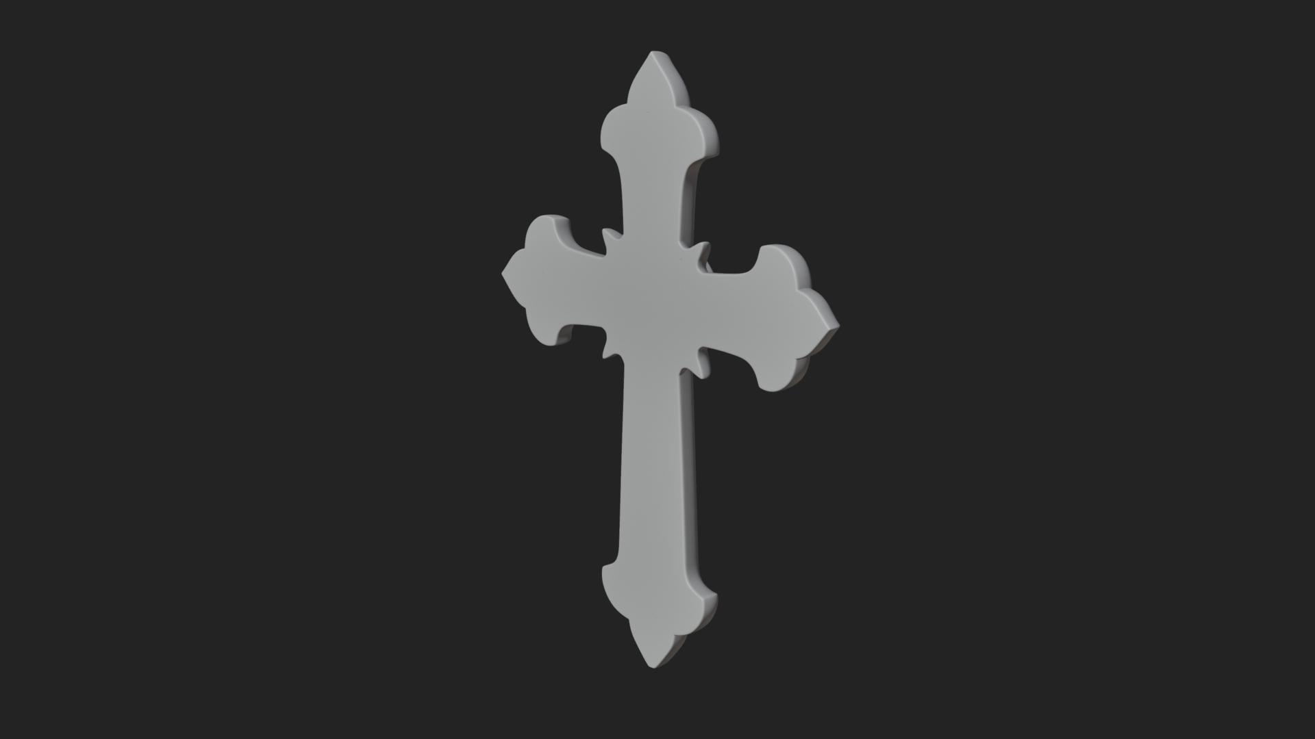 Carved Relief Wall Cross Design 169 3D Print Model 3D Model