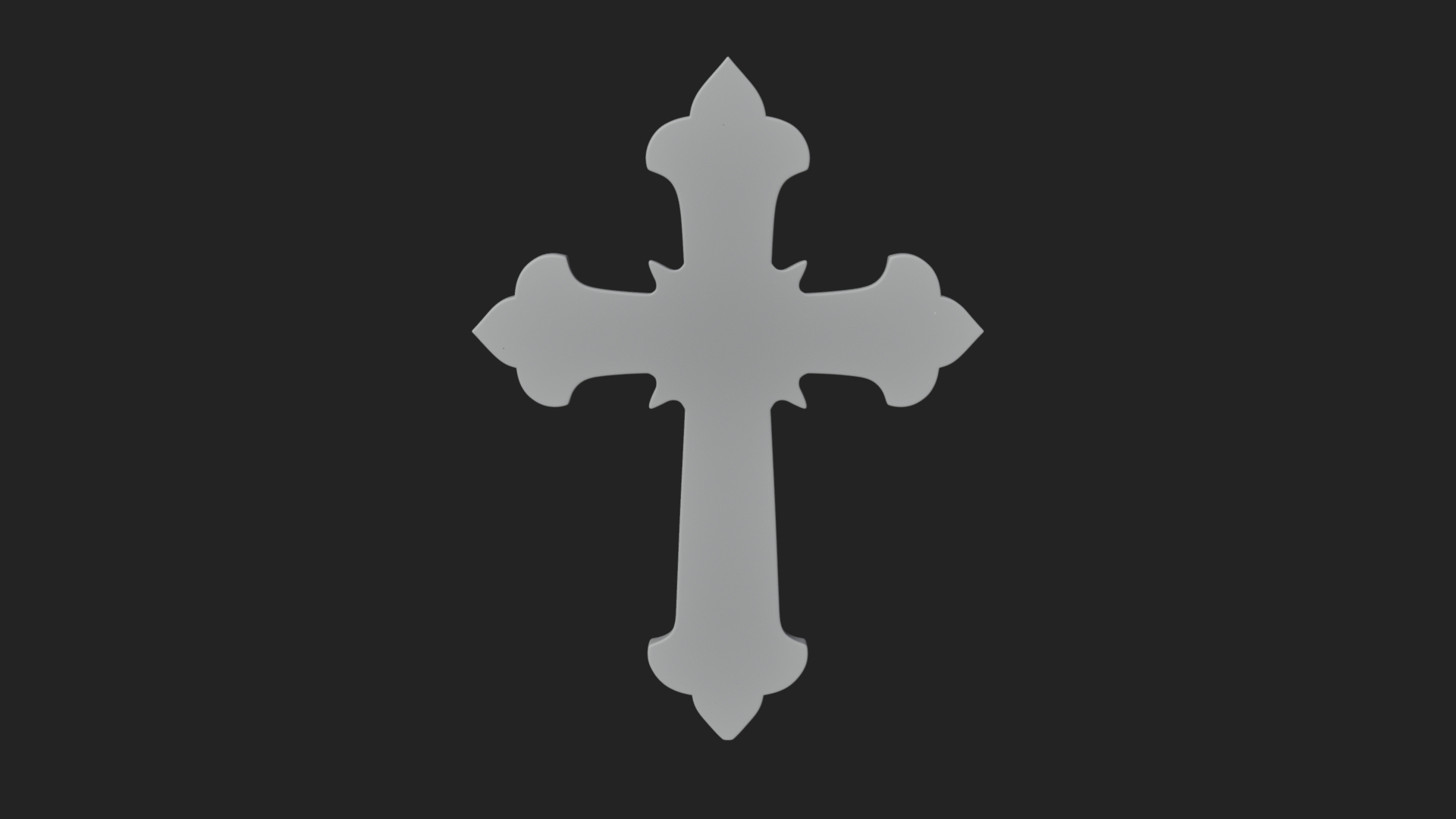 Carved Relief Wall Cross Design 169 3D Print Model 3D Model