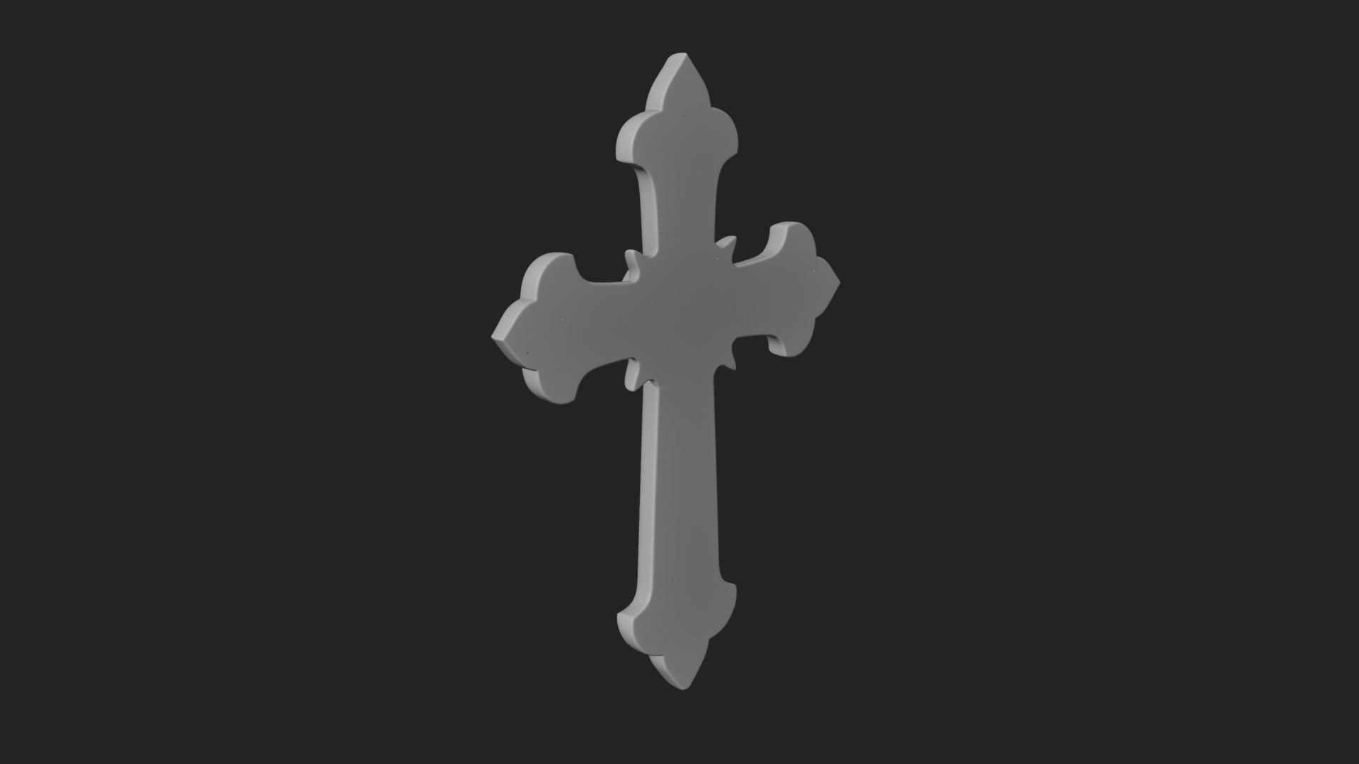 Carved Relief Wall Cross Design 169 3D Print Model 3D Model