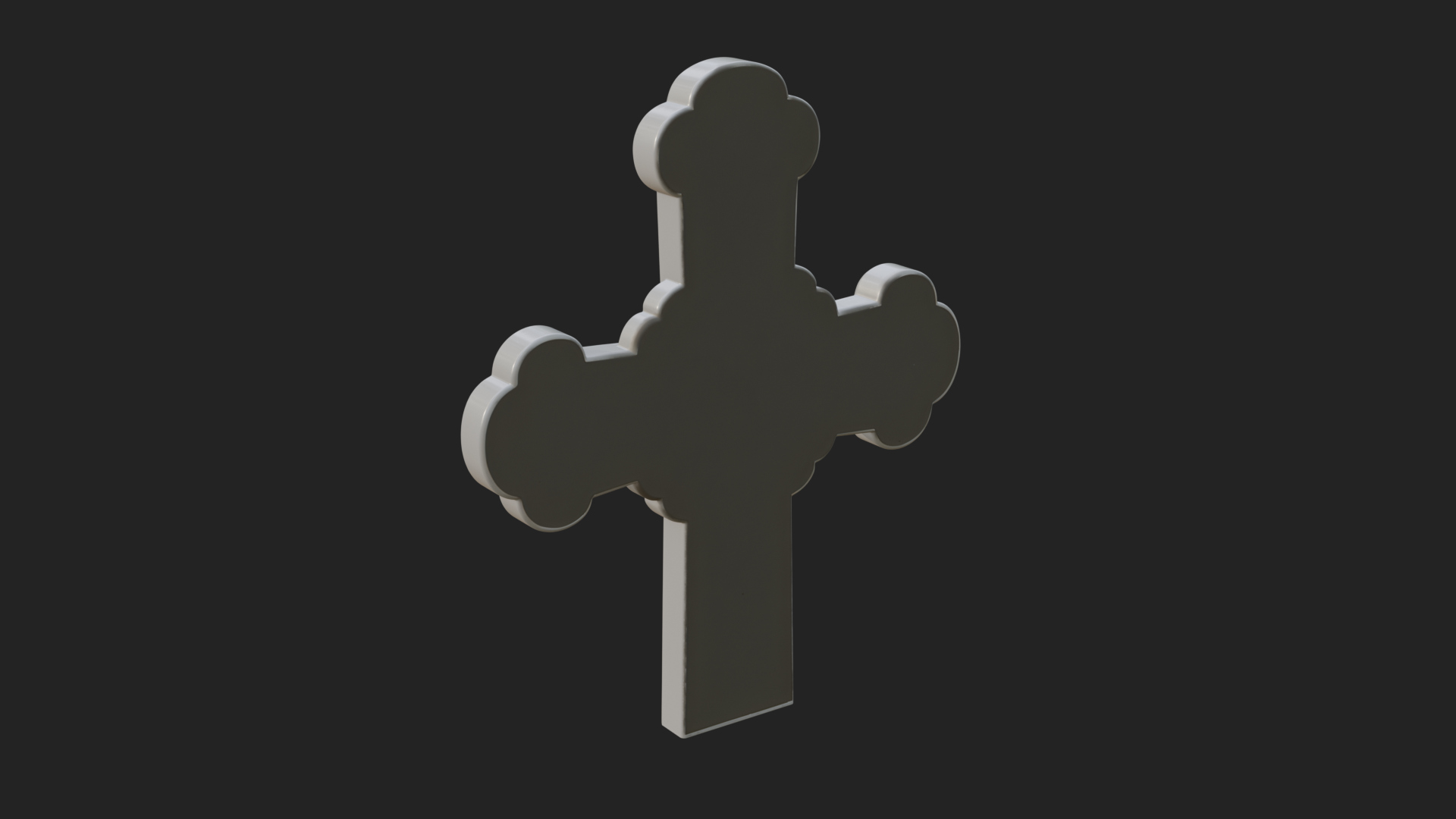 Carved Relief Wall Cross Design 17 3D Print Model 3D Model