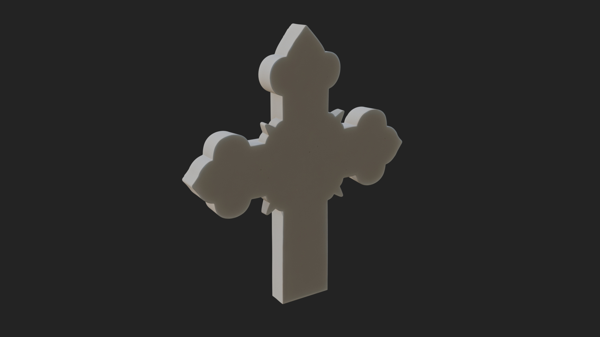 Carved Relief Wall Cross Design 171 3D Print Model 3D Model