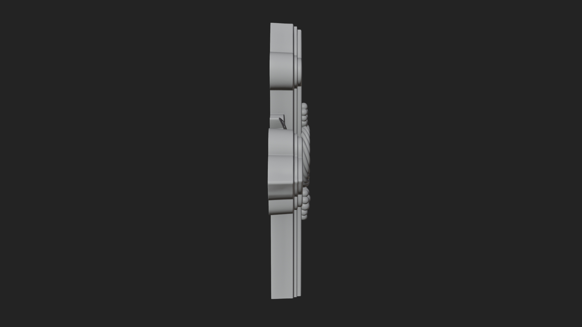 Carved Relief Wall Cross Design 171 3D Print Model 3D Model