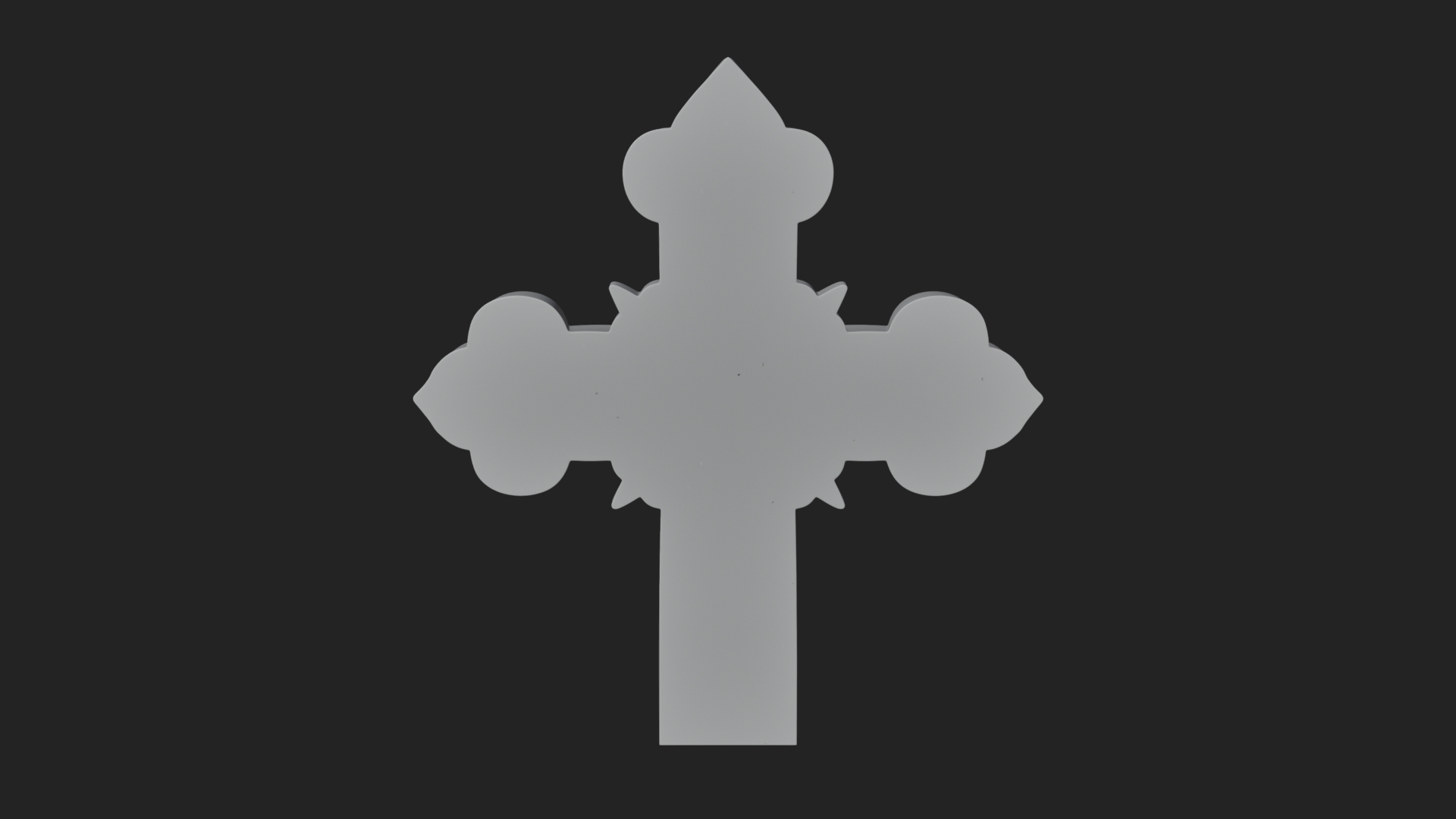 Carved Relief Wall Cross Design 171 3D Print Model 3D Model