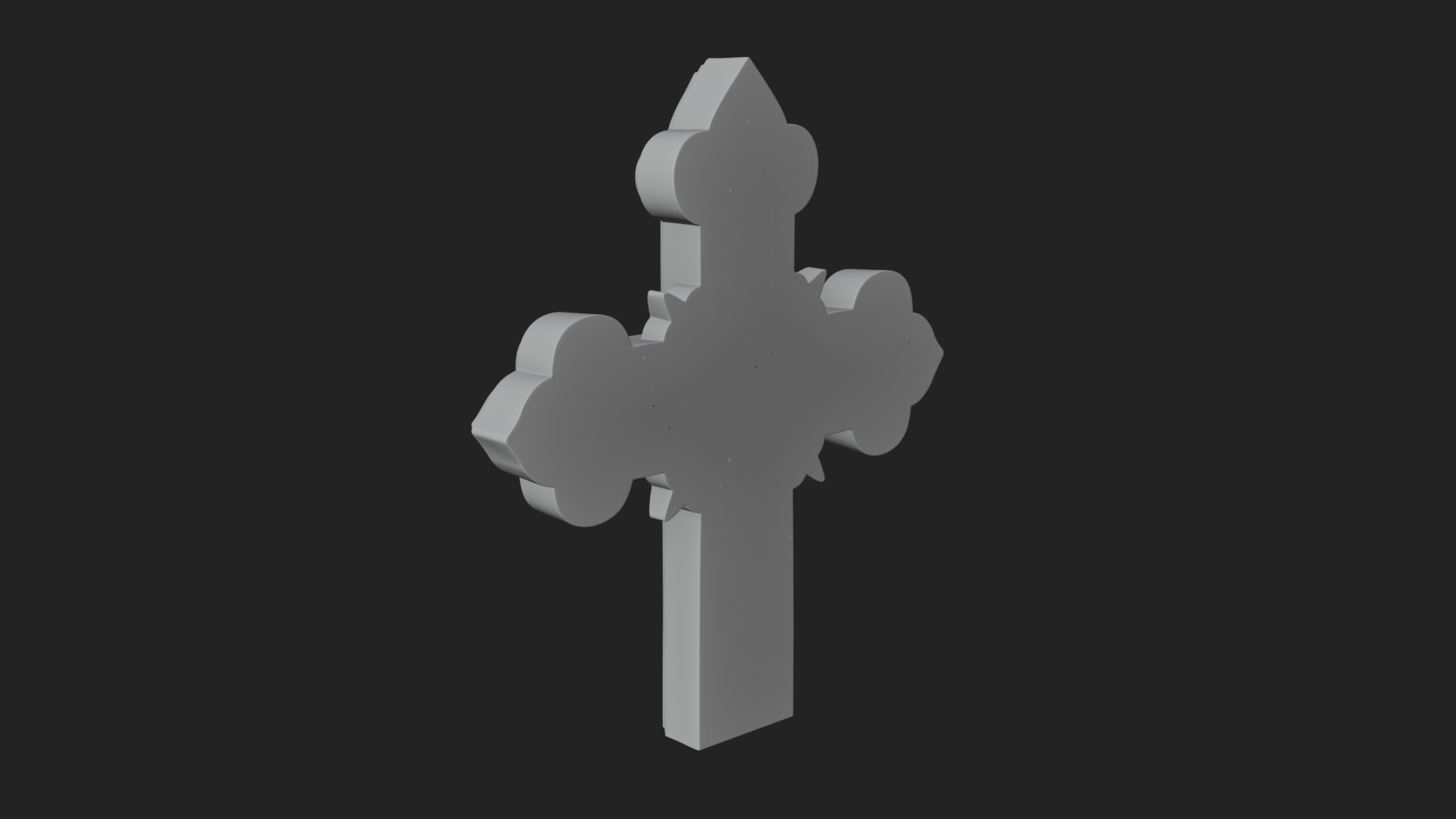 Carved Relief Wall Cross Design 171 3D Print Model 3D Model