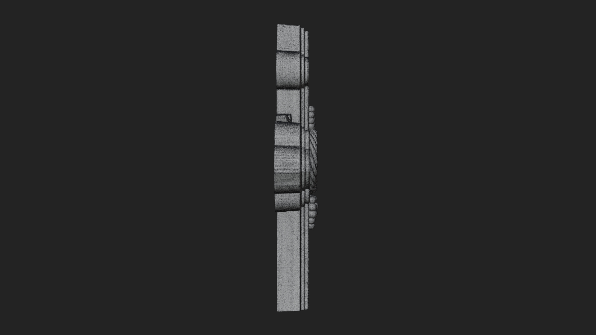 Carved Relief Wall Cross Design 171 3D Print Model 3D Model