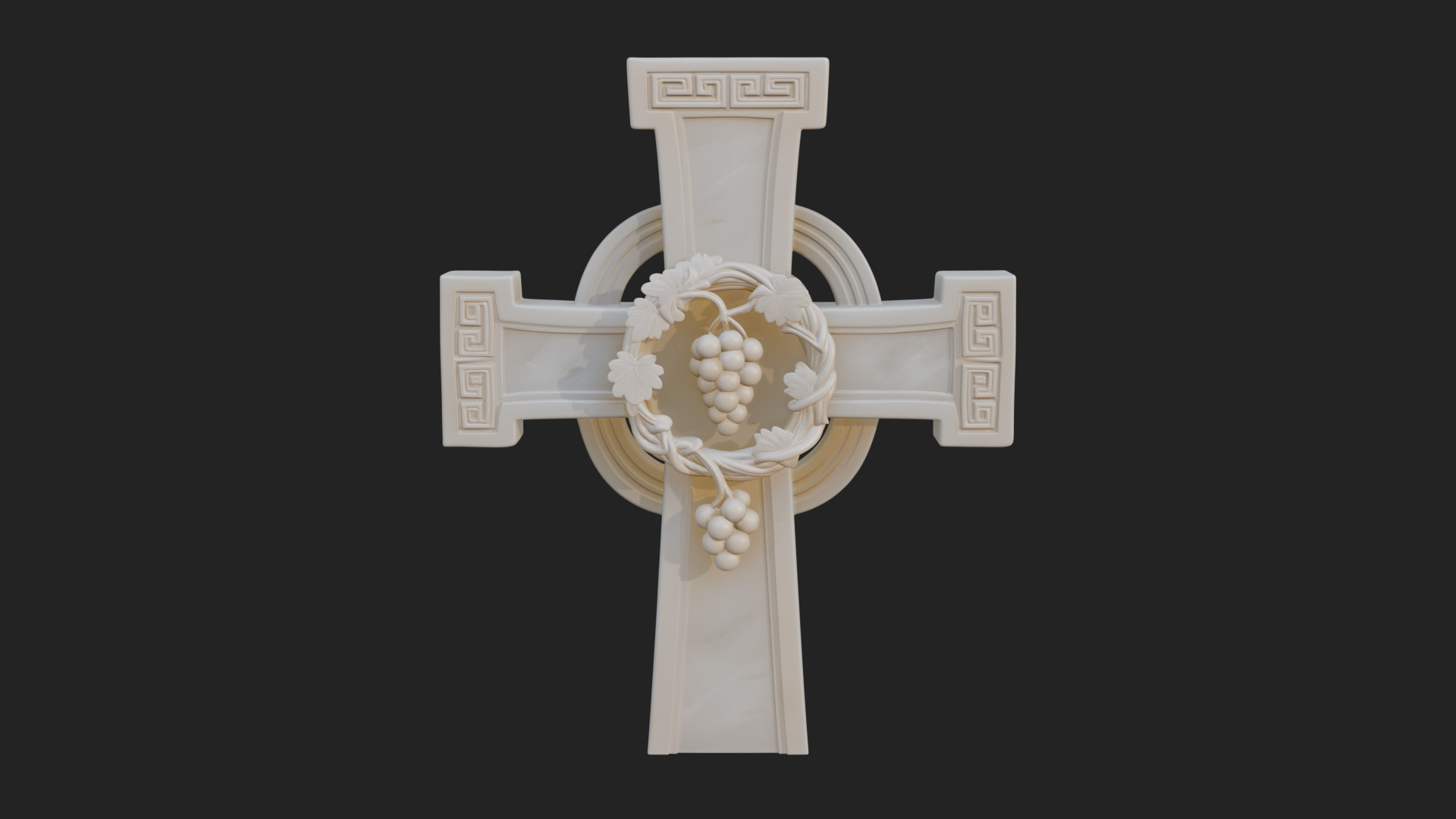 Carved Relief Wall Cross Design 172 3D Print Model 3D Model