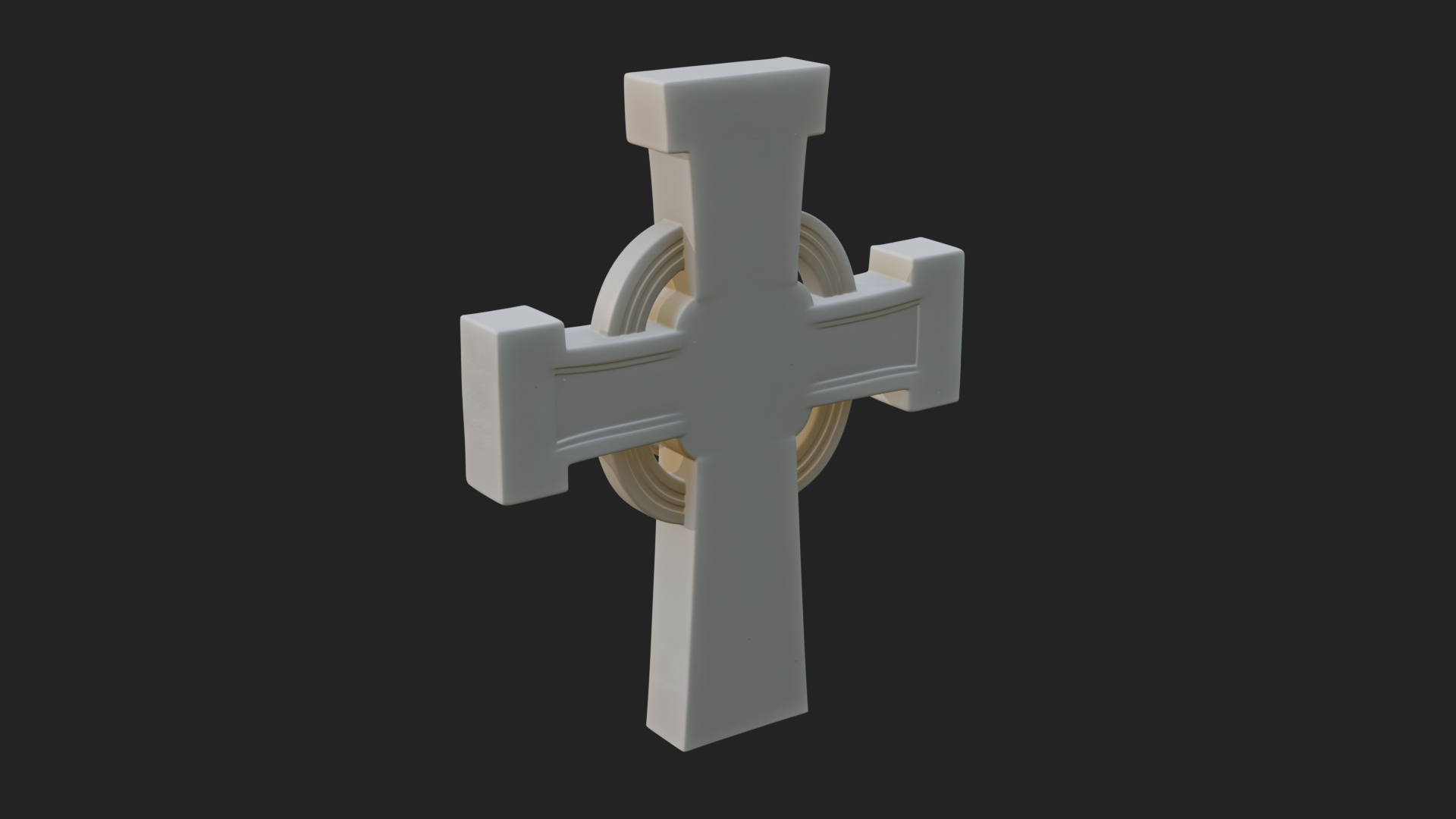 Carved Relief Wall Cross Design 172 3D Print Model 3D Model