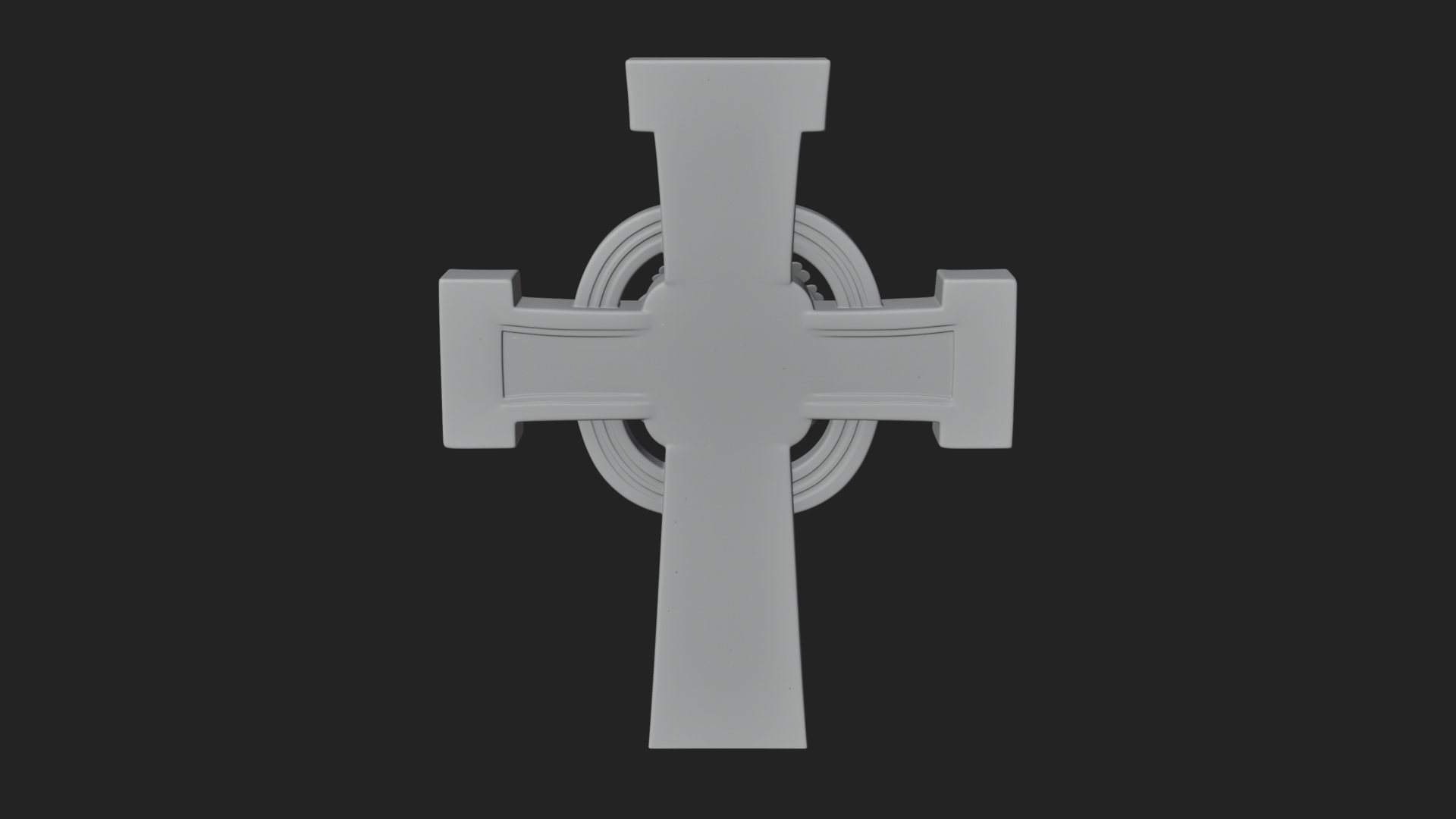 Carved Relief Wall Cross Design 172 3D Print Model 3D Model