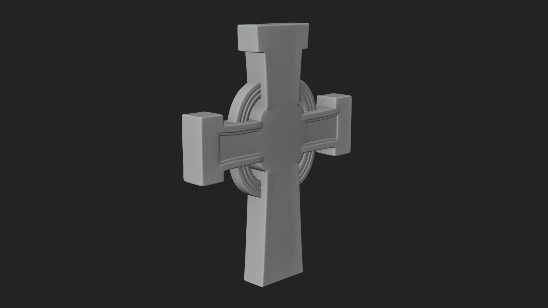 Carved Relief Wall Cross Design 172 3D Print Model 3D Model