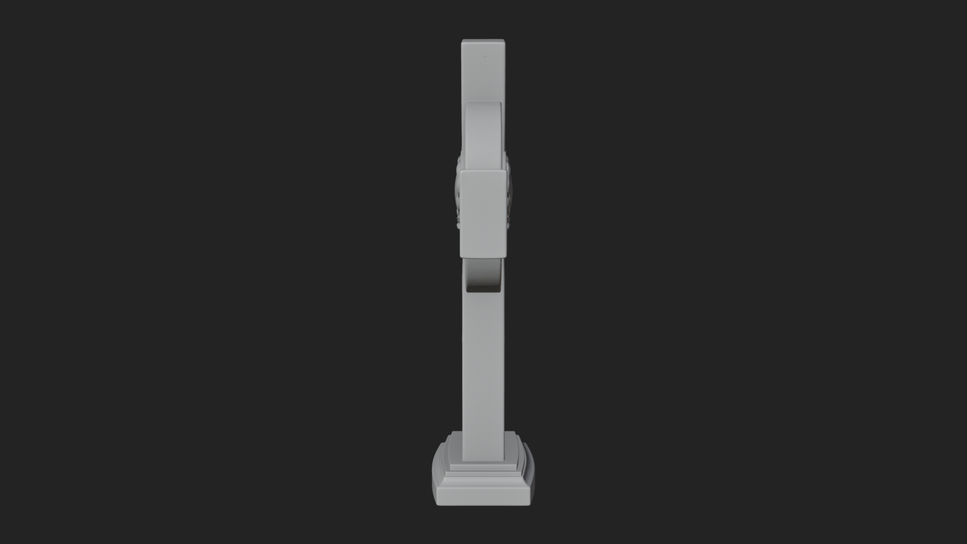 Carved Relief Wall Cross Design 173 3D Print Model 3D Model