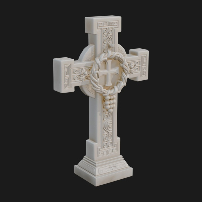 Carved Relief Wall Cross Design 174 3D Print Model